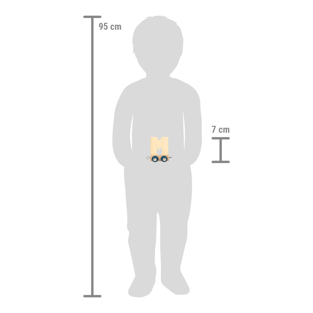 Maßstabsskizze vom Buchstabenzug M