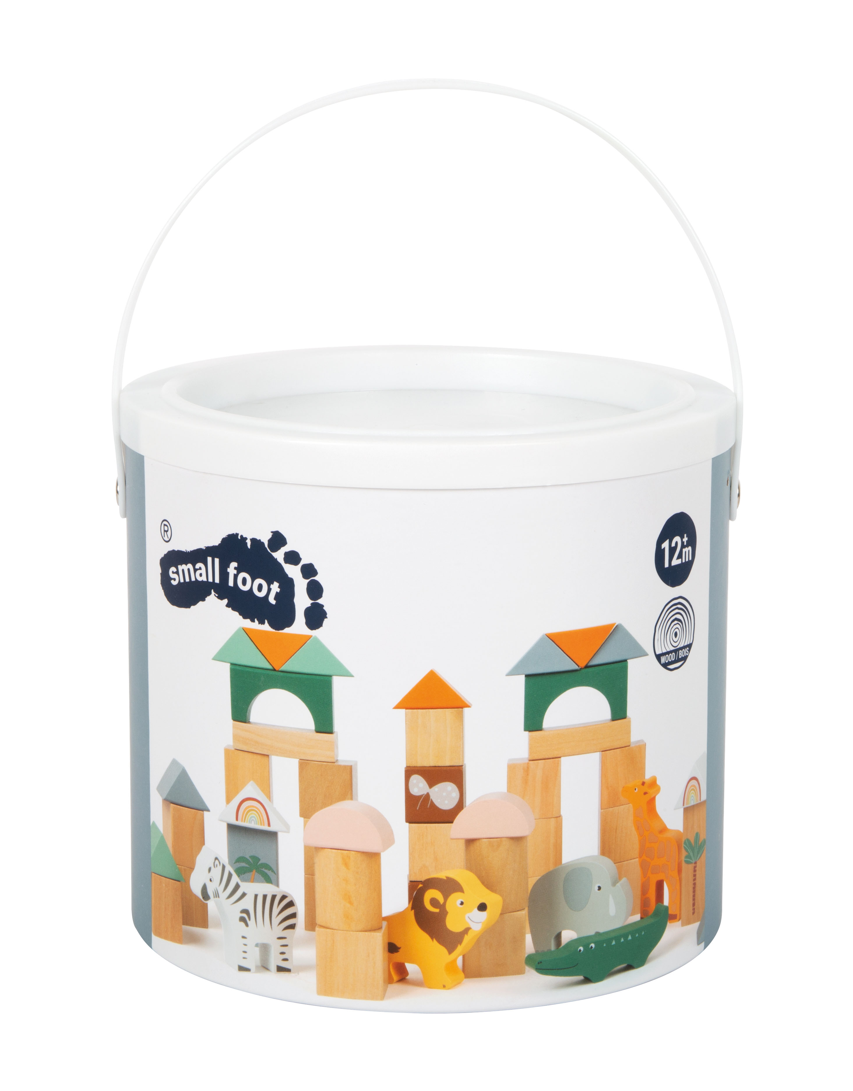 Holzbausteine „Safari“ für Kinder