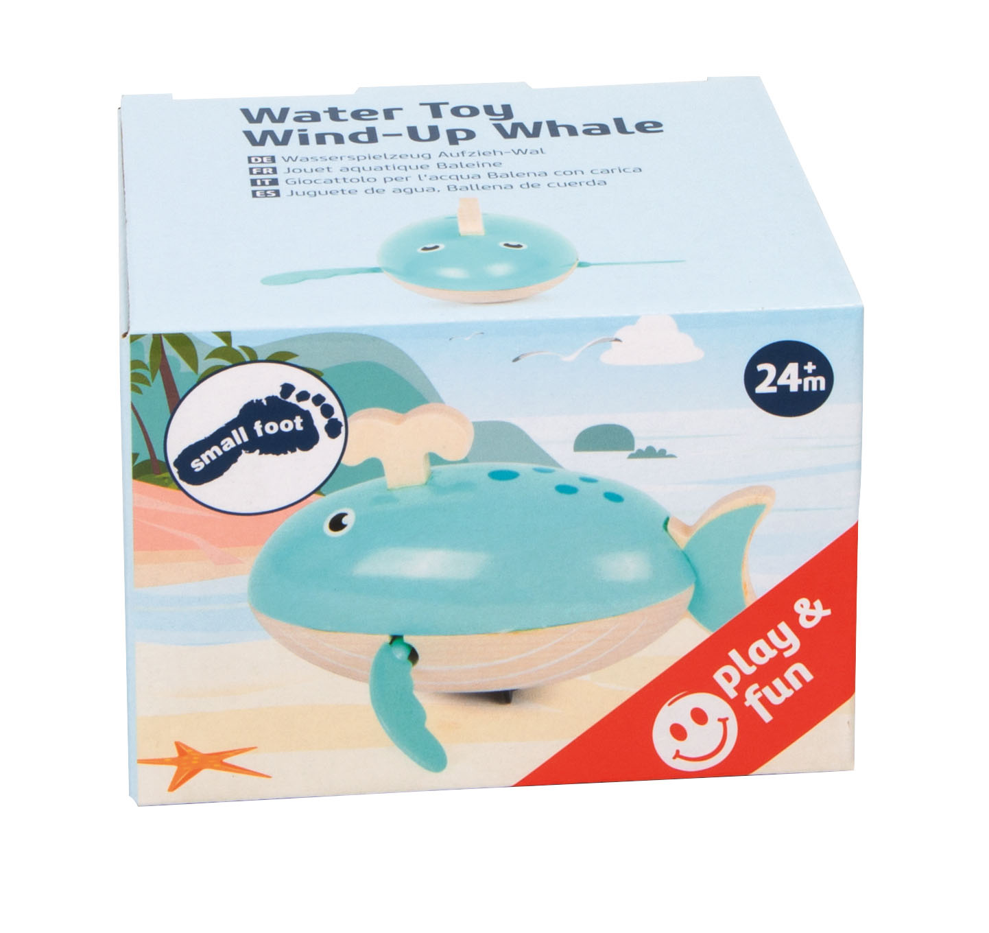 Wasserspielzeug Aufzieh-Wal für Kinder
