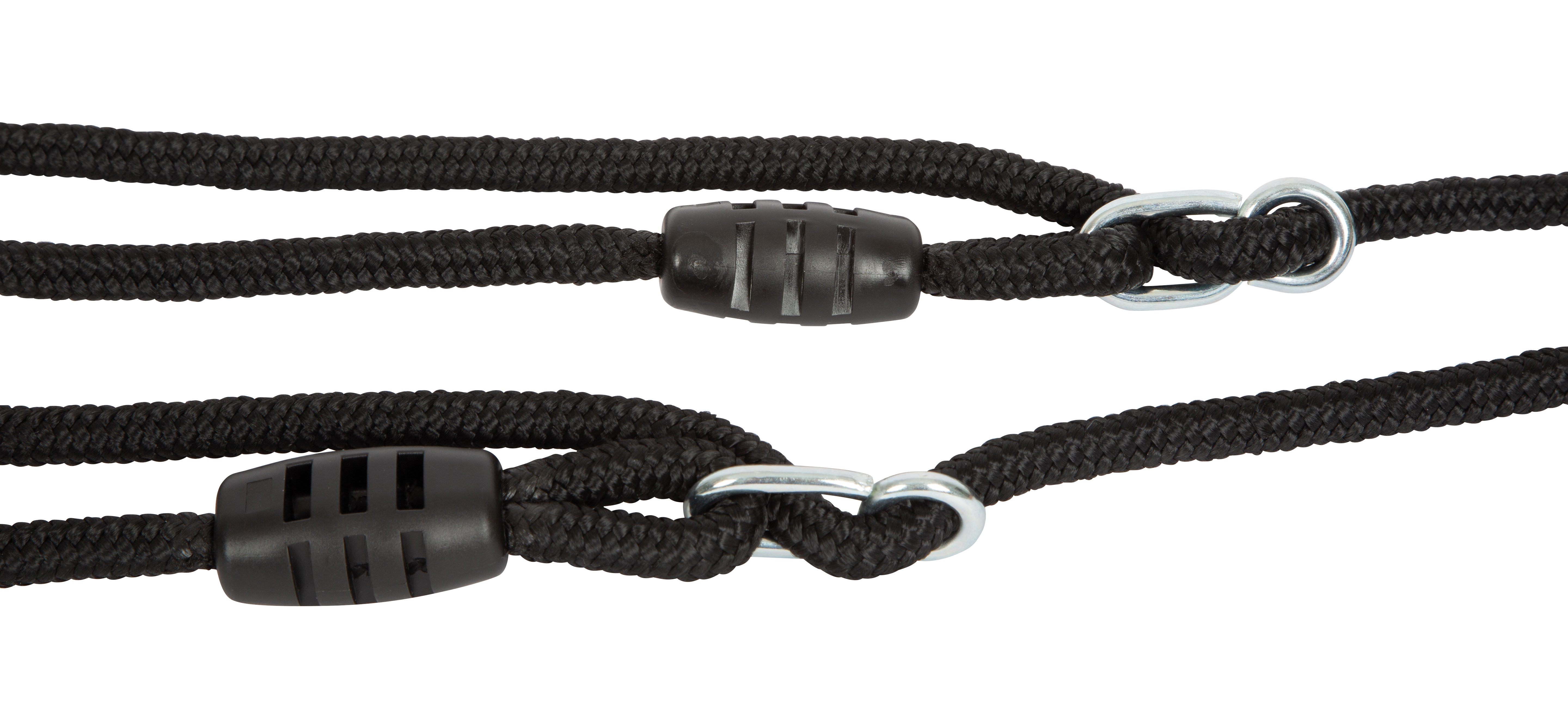 Trapezschaukel mit Turnringen Black Line mit verstellbarer Höhe und Länge