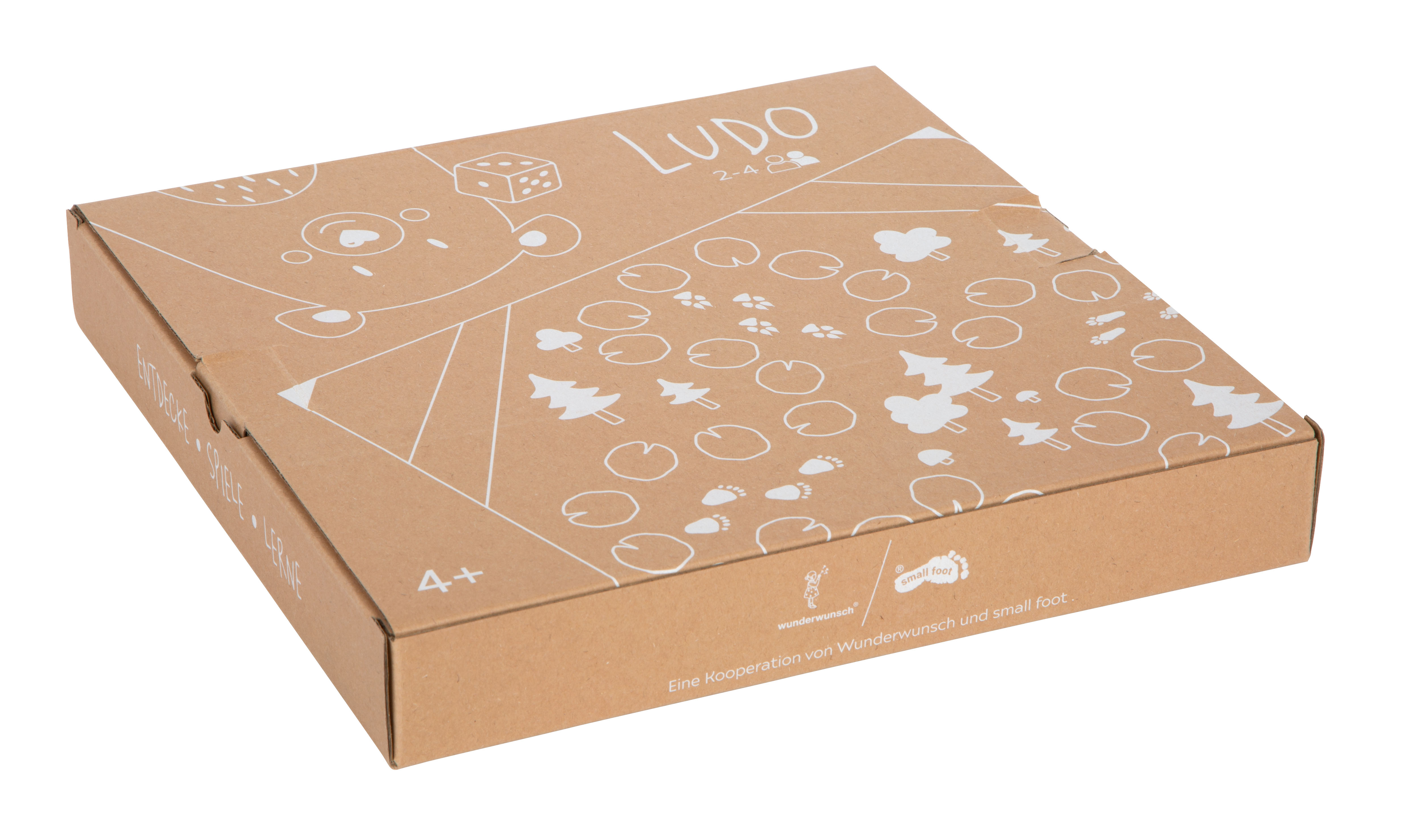 Verpackungskarton vom Ludo Tiere Spiel für Kinder