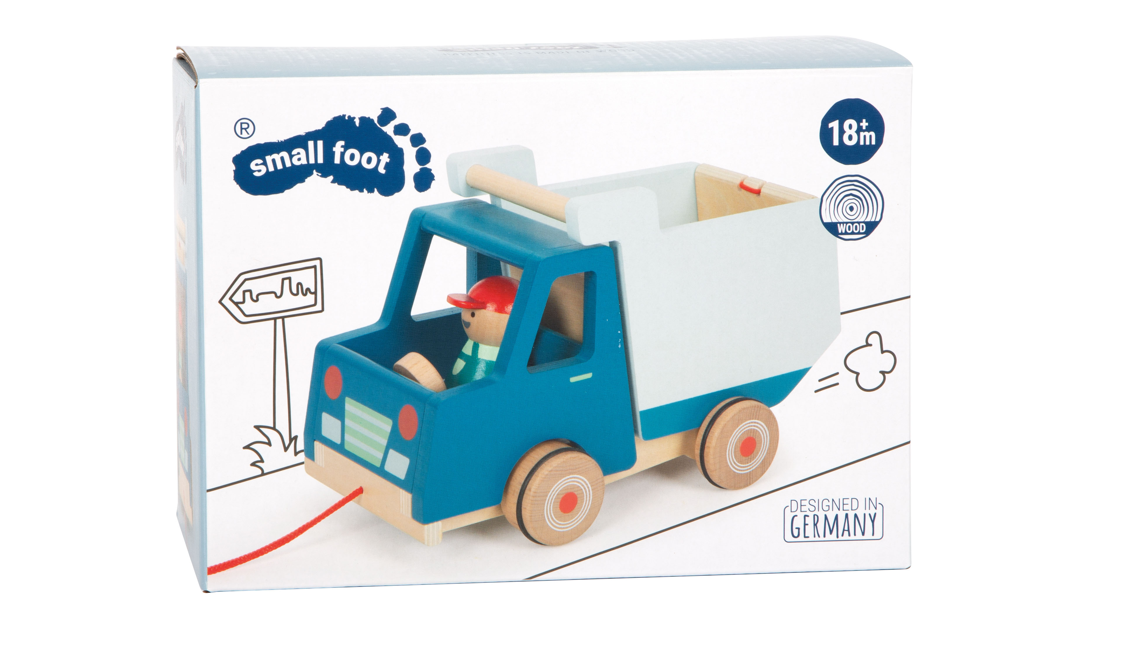 Nachzieh-Fahrzeug Kipplaster für Kinder