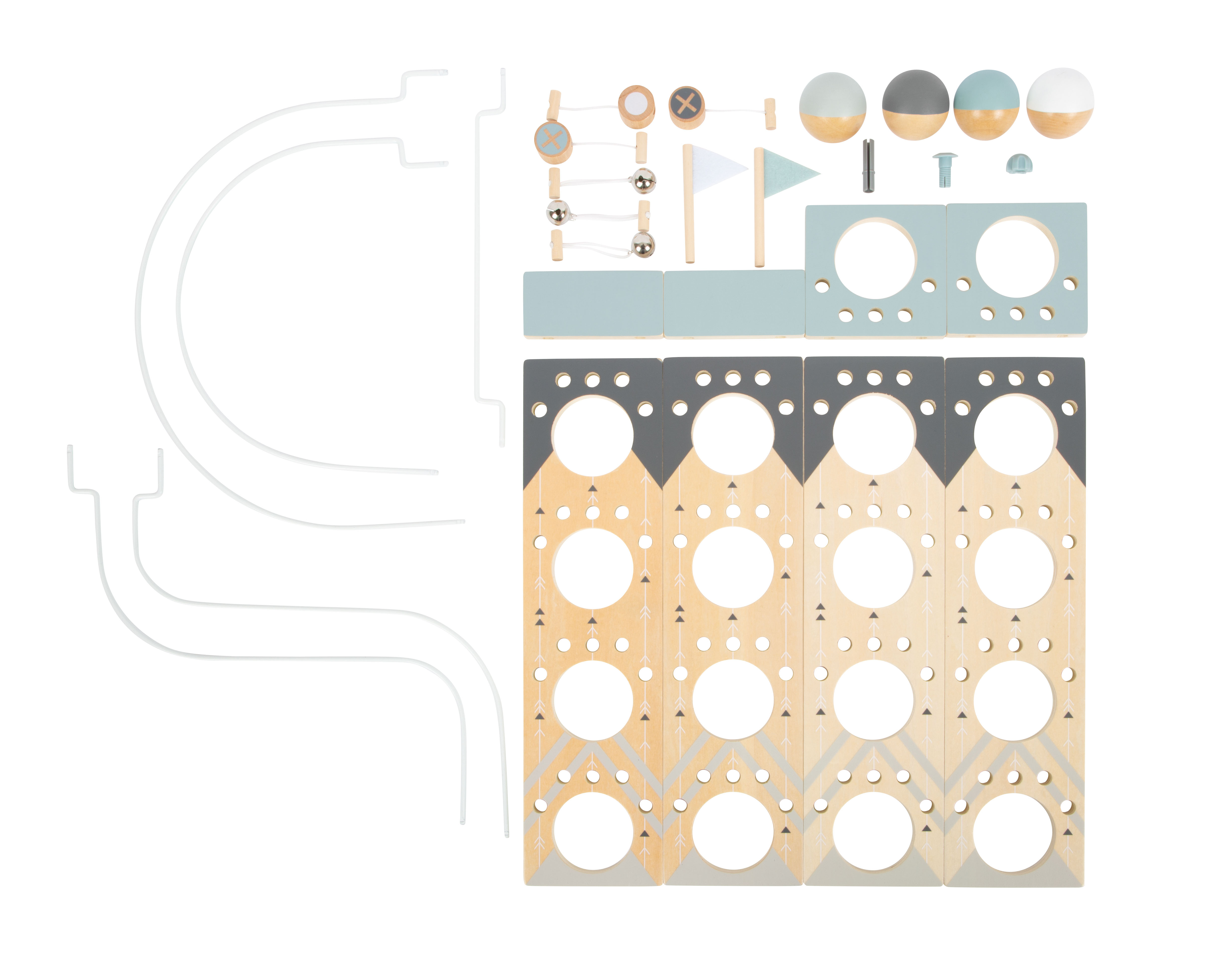 Modulare Kugelbahn für Kinder