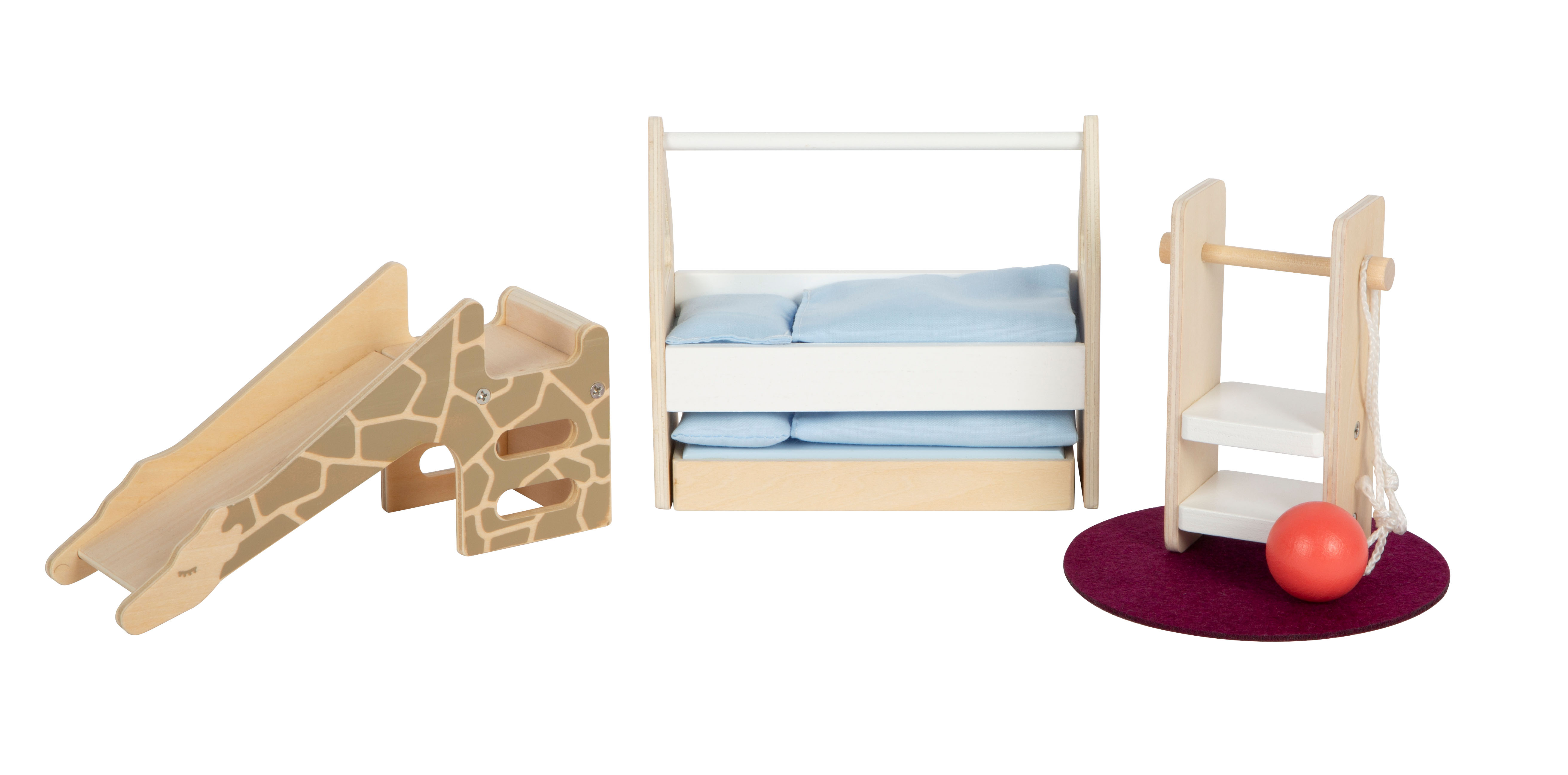 Puppenhaus aus Holz mit drei Etagen