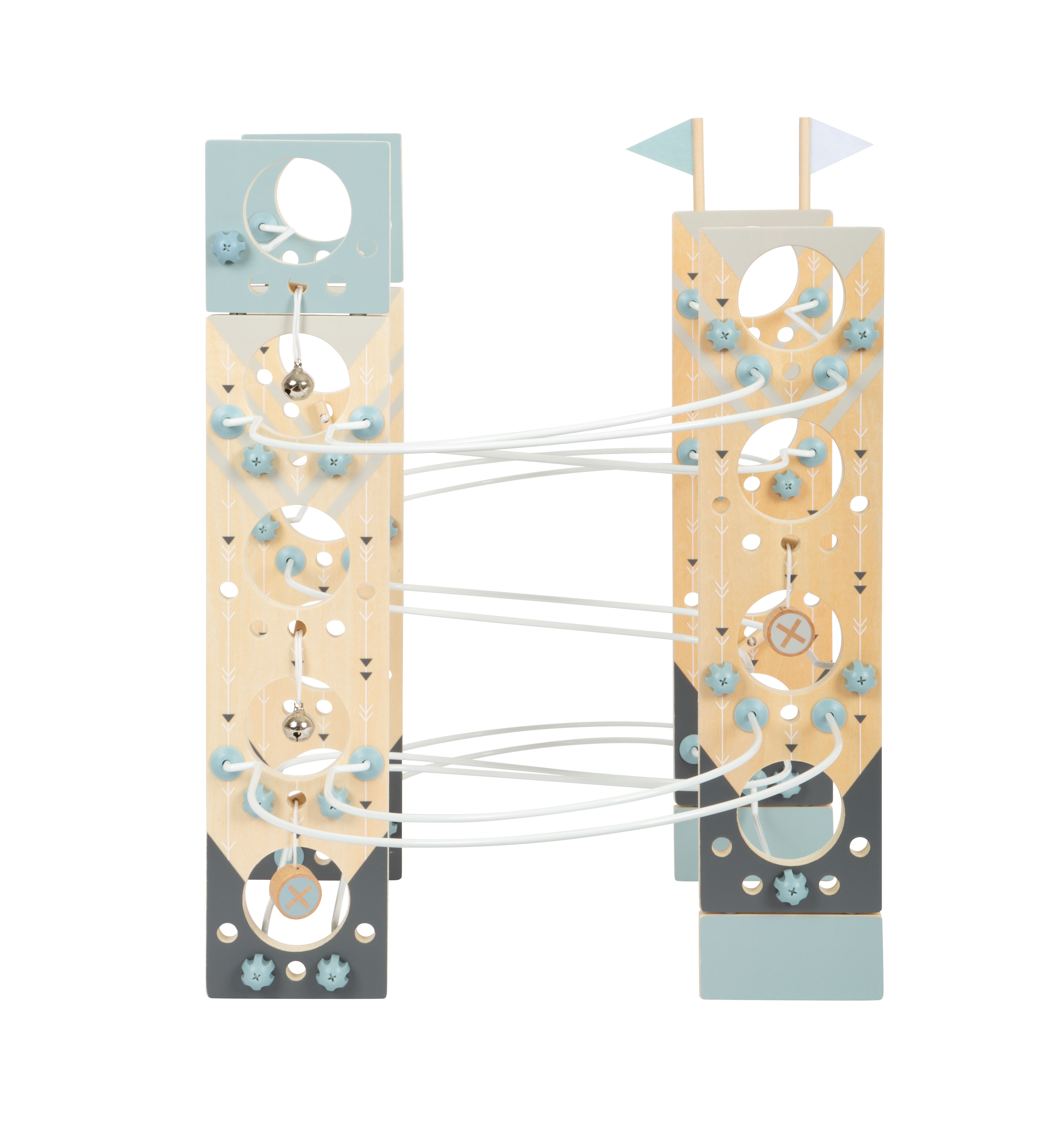 Modulare Kugelbahn für Kinder