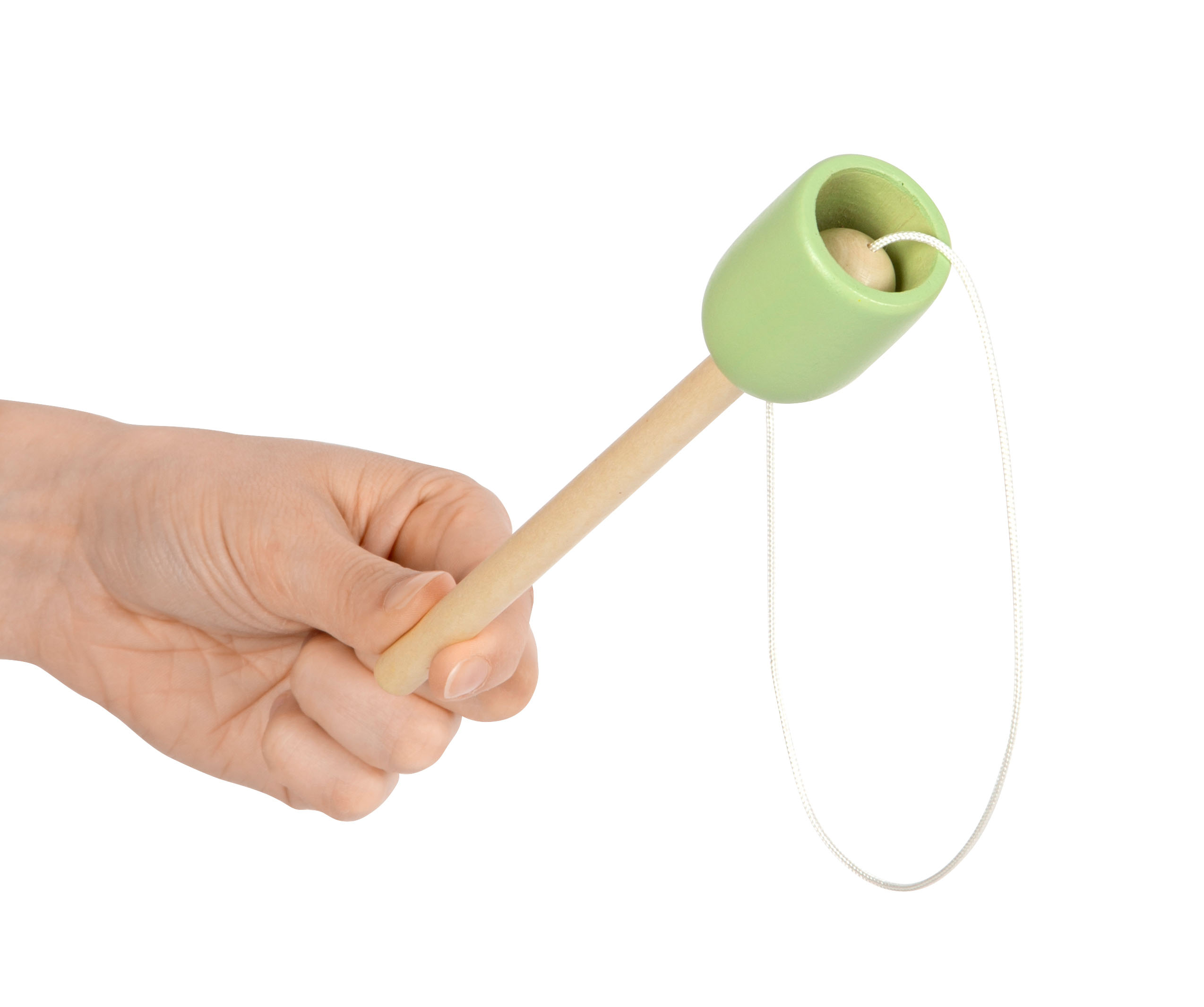 Hand mit Kugel-Fangspiel für Kinder