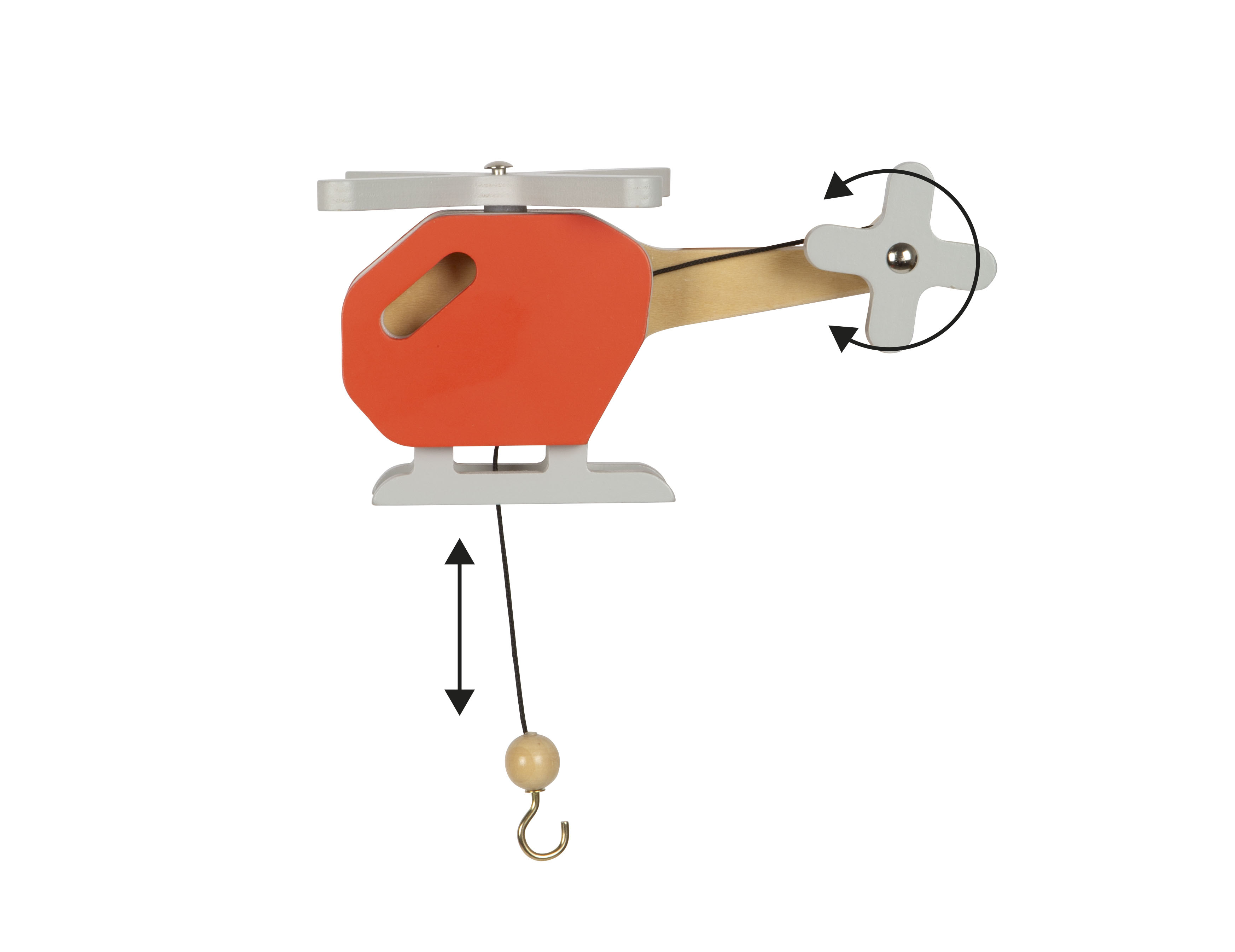 Helikopter-Seil mit Haken Detail