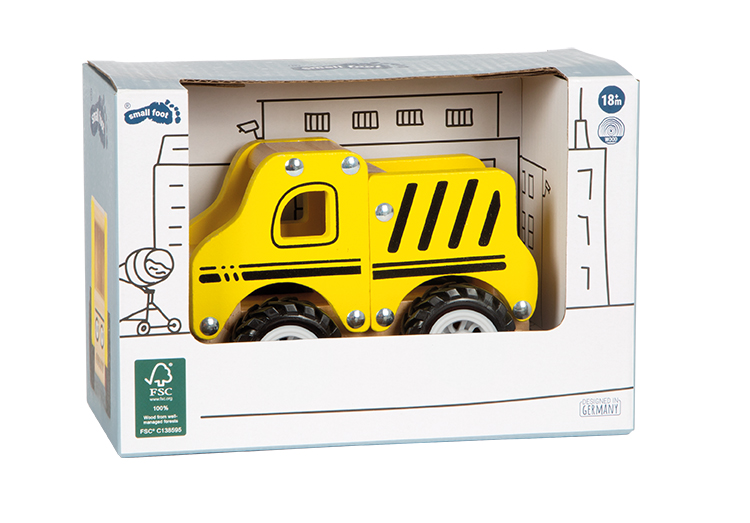 Spielzeugauto, Kinderspielzeug, Holzauto, Gelb, Vier Räder