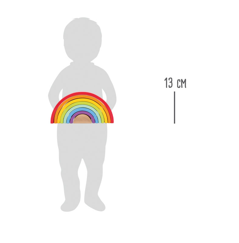 Holzbausteine Großer Regenbogen für Kinder
