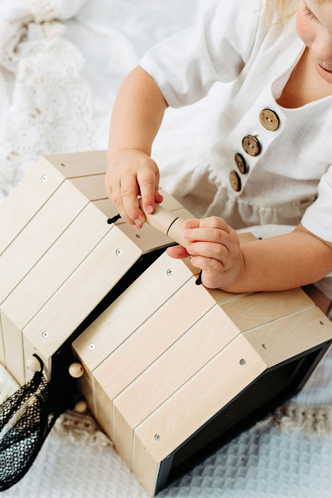 Hasenstall mit Auslauf für Kinder, Maschine, Schraube