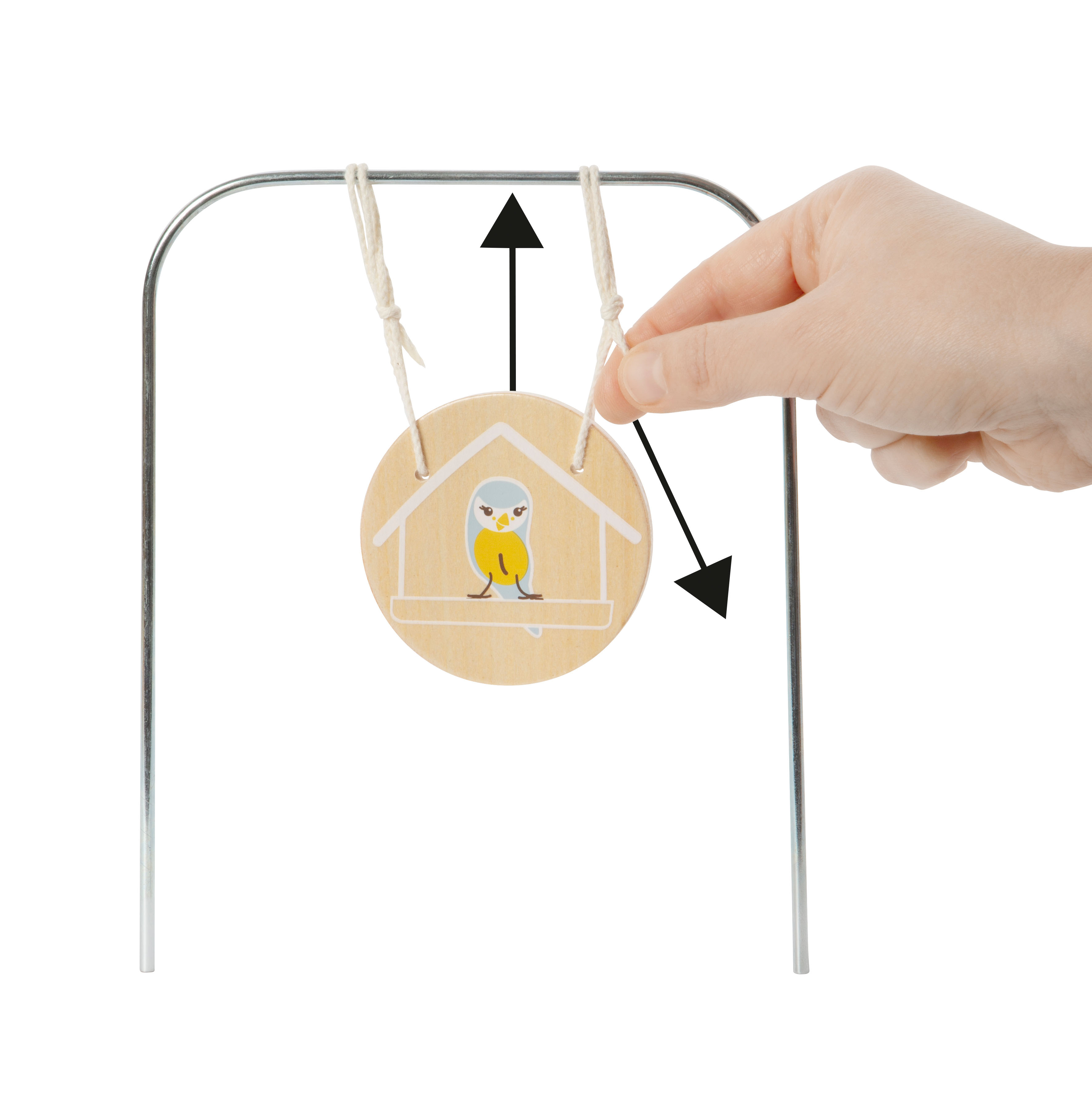 Schläger mit montierbarem Griff aus Holz