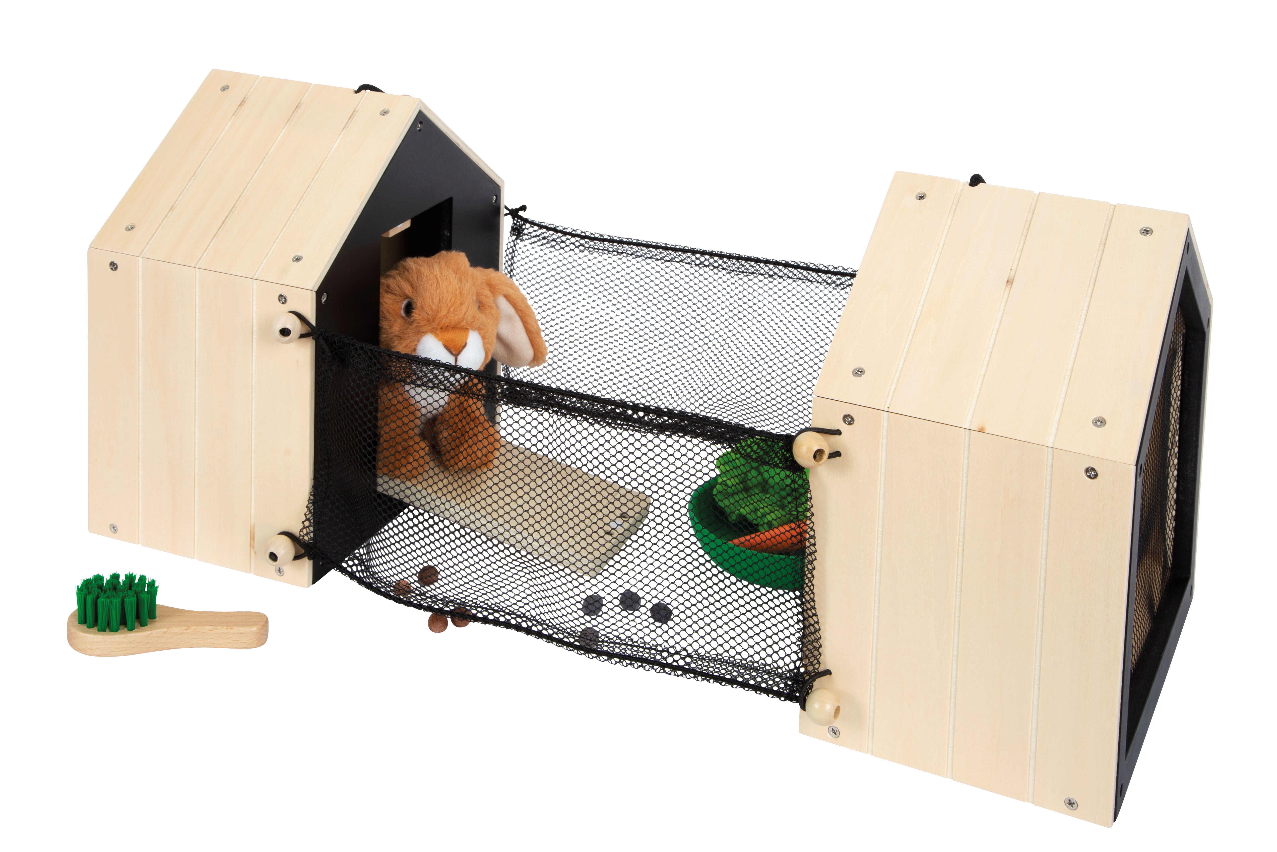 Hasenstall mit Auslauf für Kinder