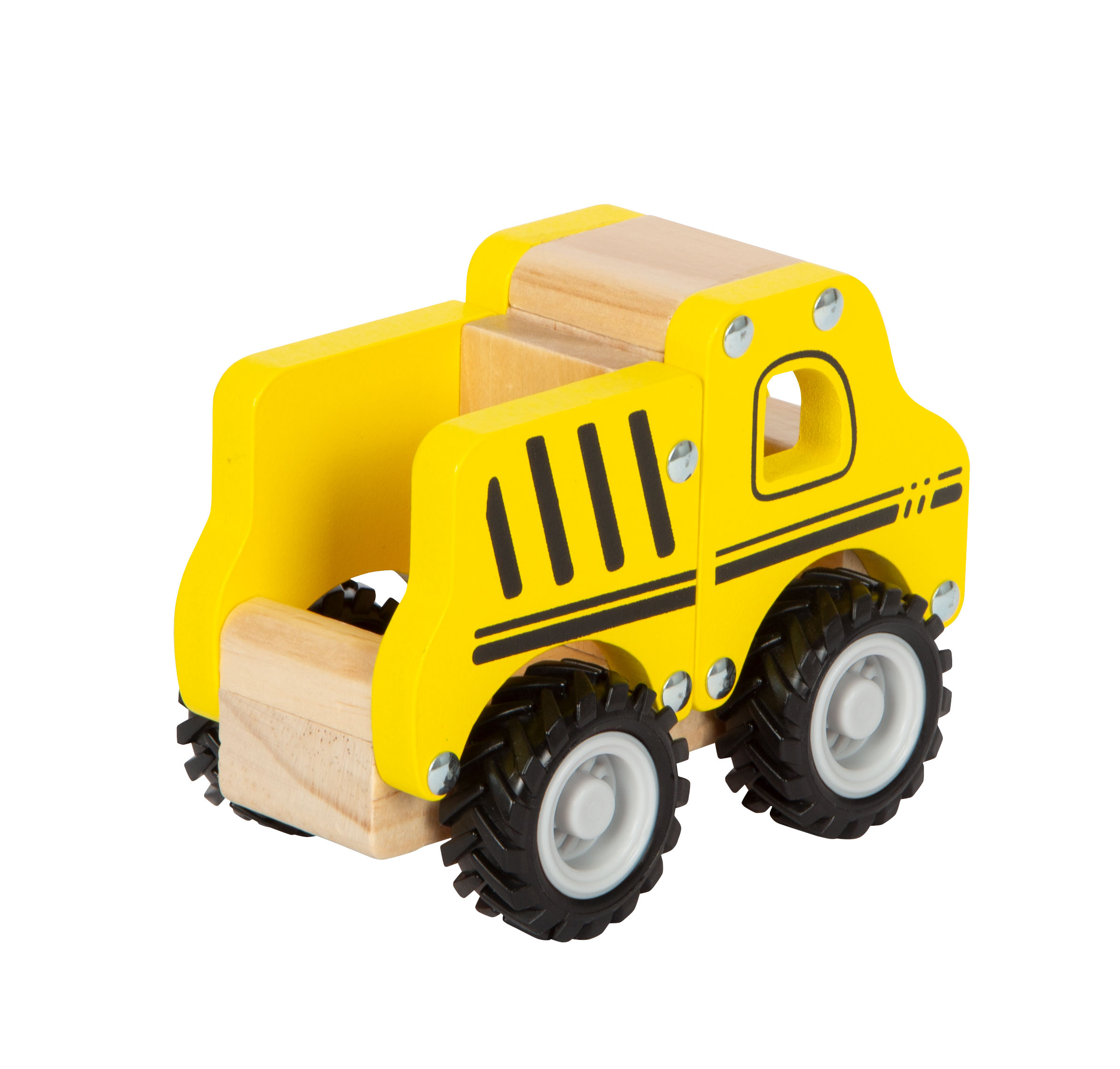 Spielzeugauto, Holzspielzeug, Gelb, Bausatz, Pkw
