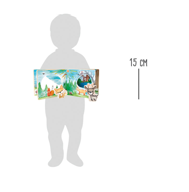 Bilderbuch Waldlandschaft, interaktiv für Kinder