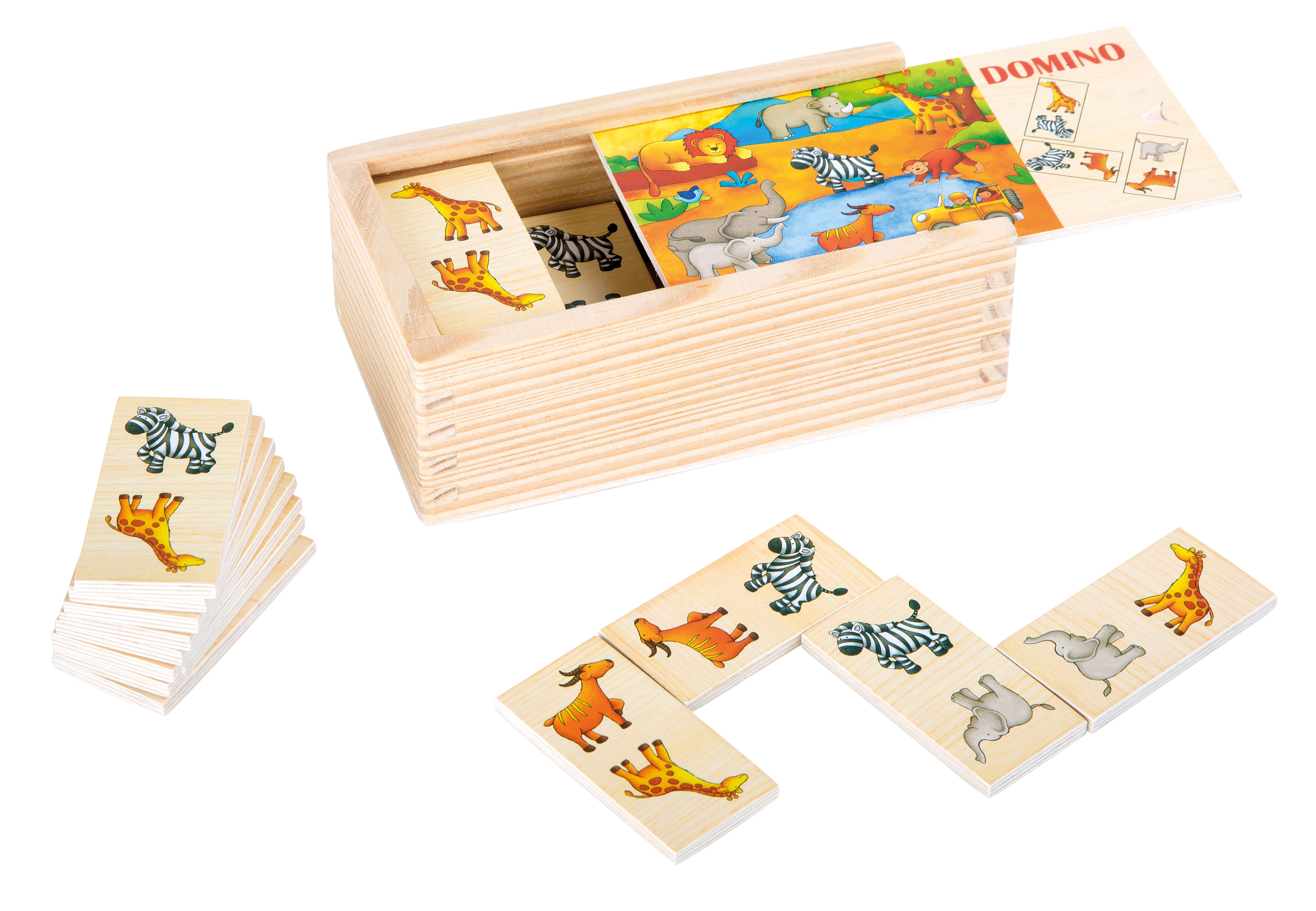 Dominospiel Safari mit wilden Tieren