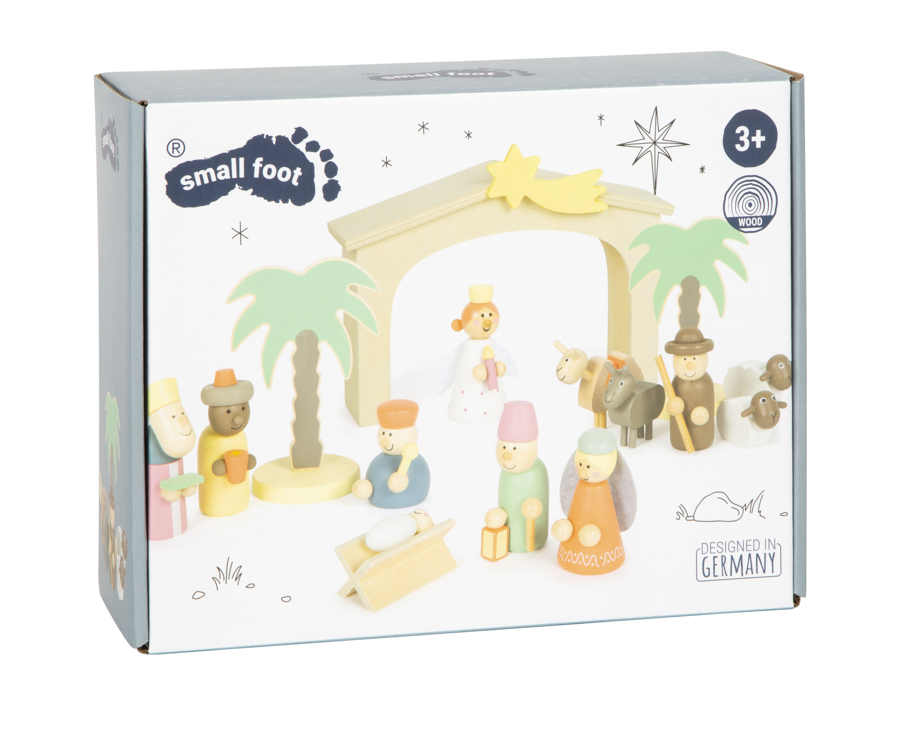 Spielset Holzkrippe Verpackung