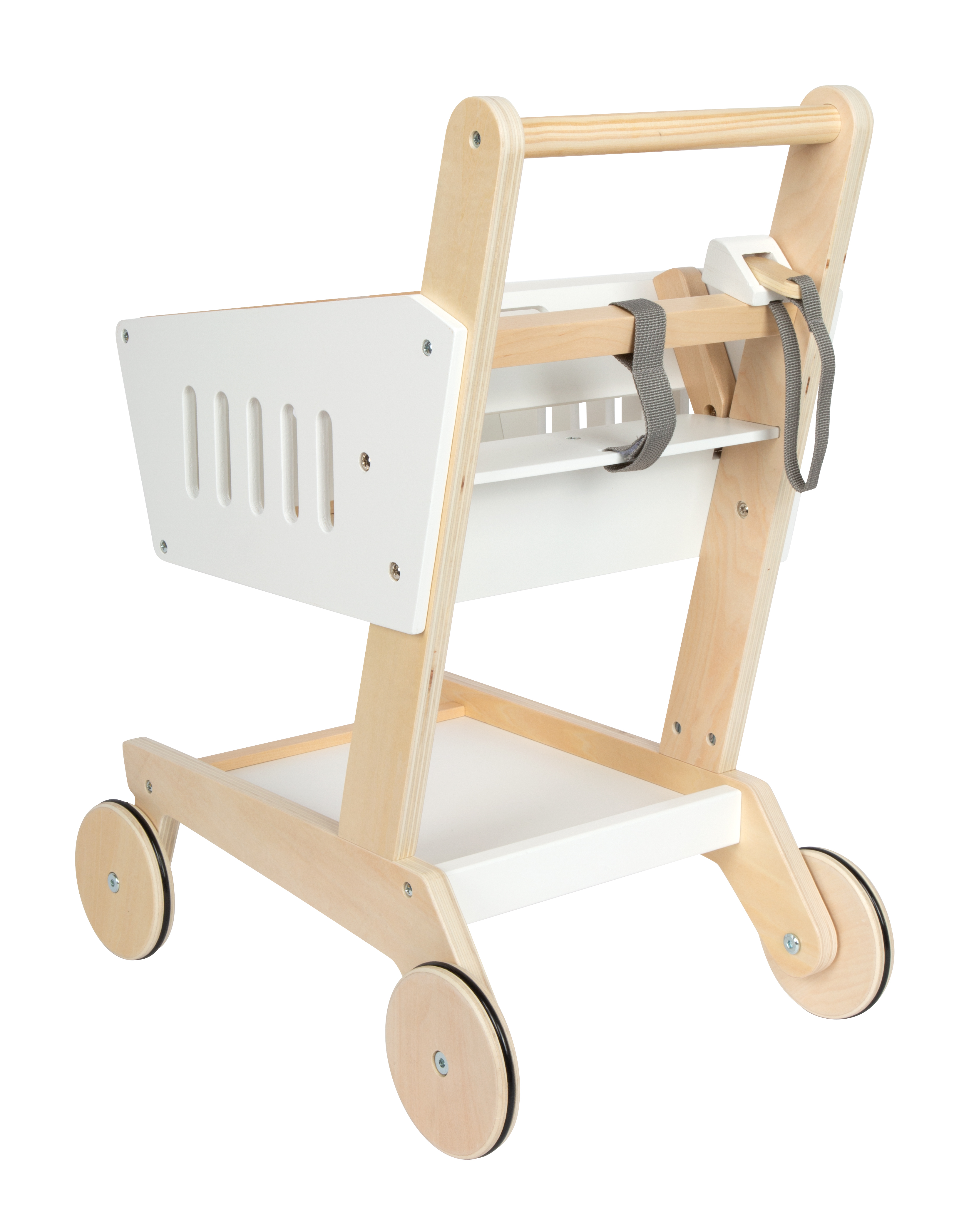 Kinderwagen, Holz, Wagen, Laufrad, weiße Schale