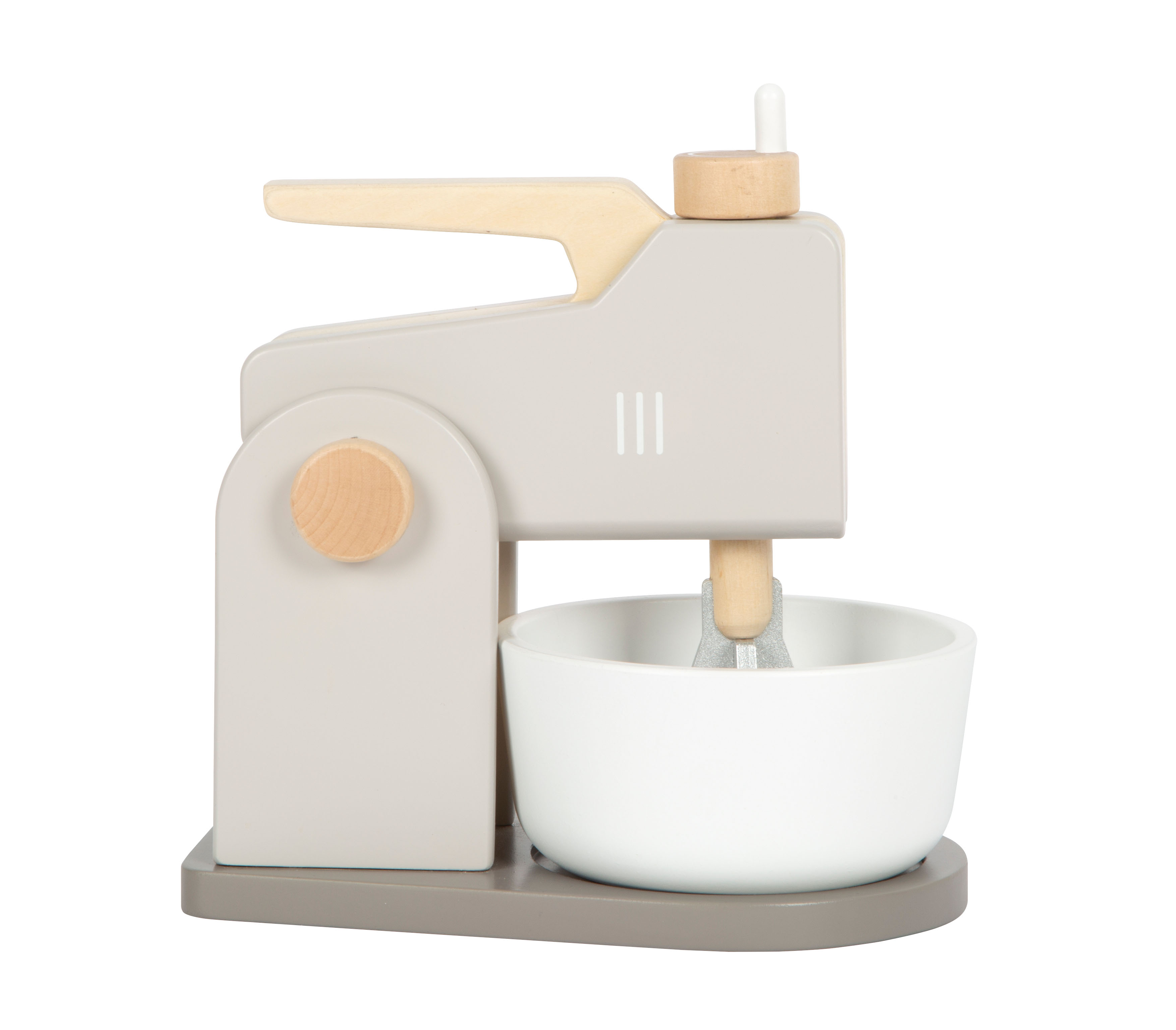 Profilansicht Mixer-Set grau Schüssel rechts