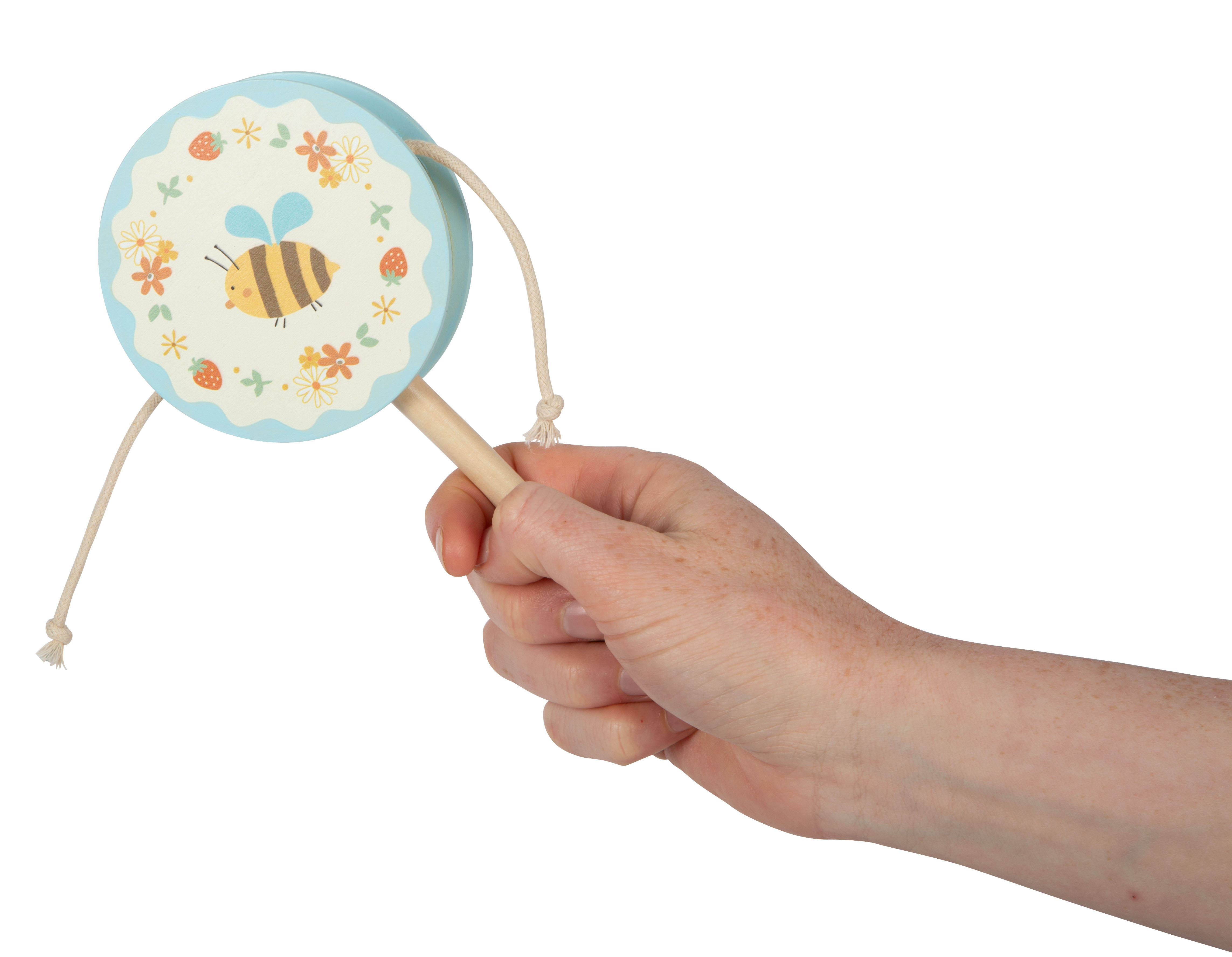 Affentrommel in der Hand gespielt