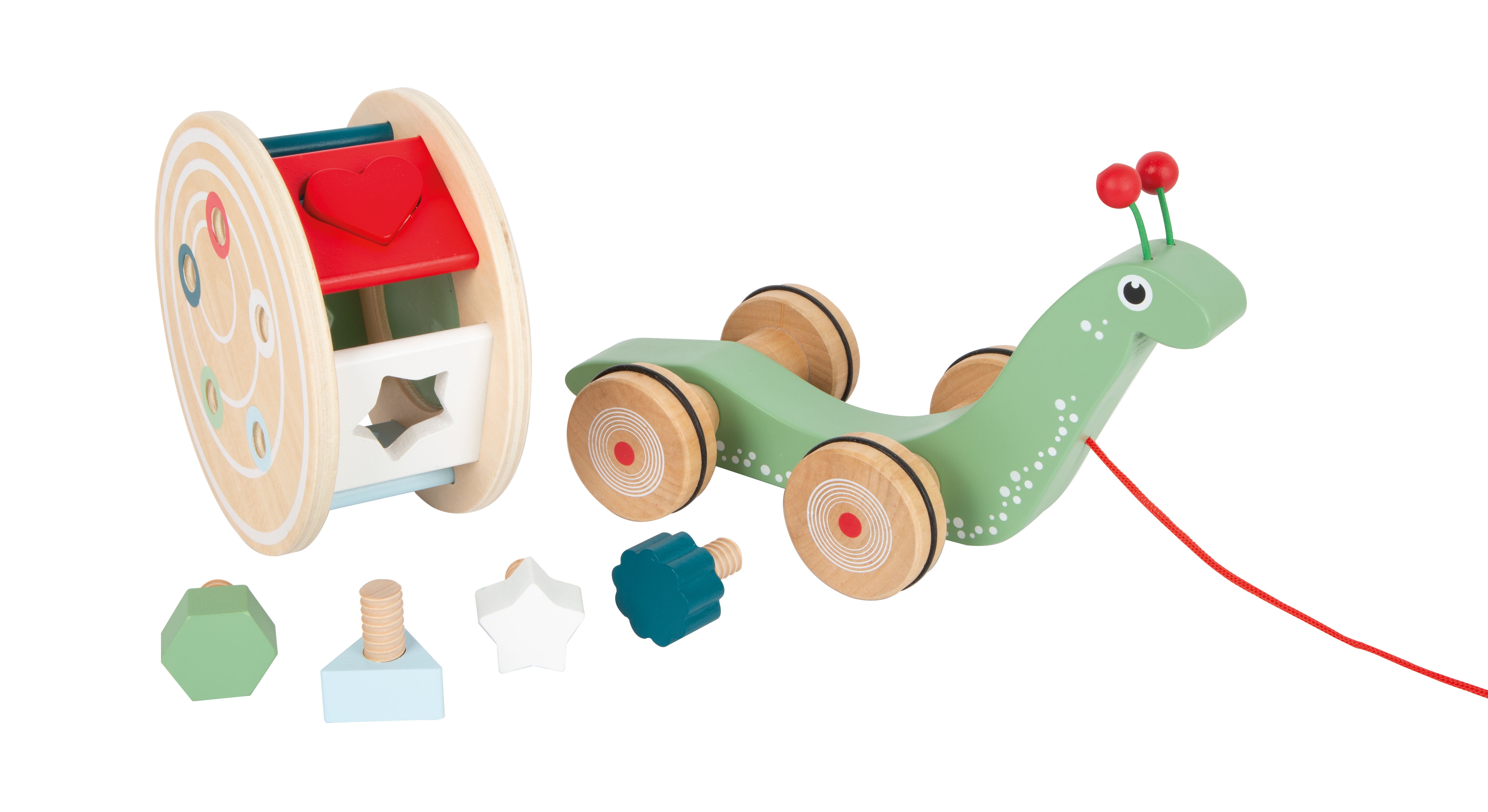 Nachzieh-Stecktier Schnecke für Kinder