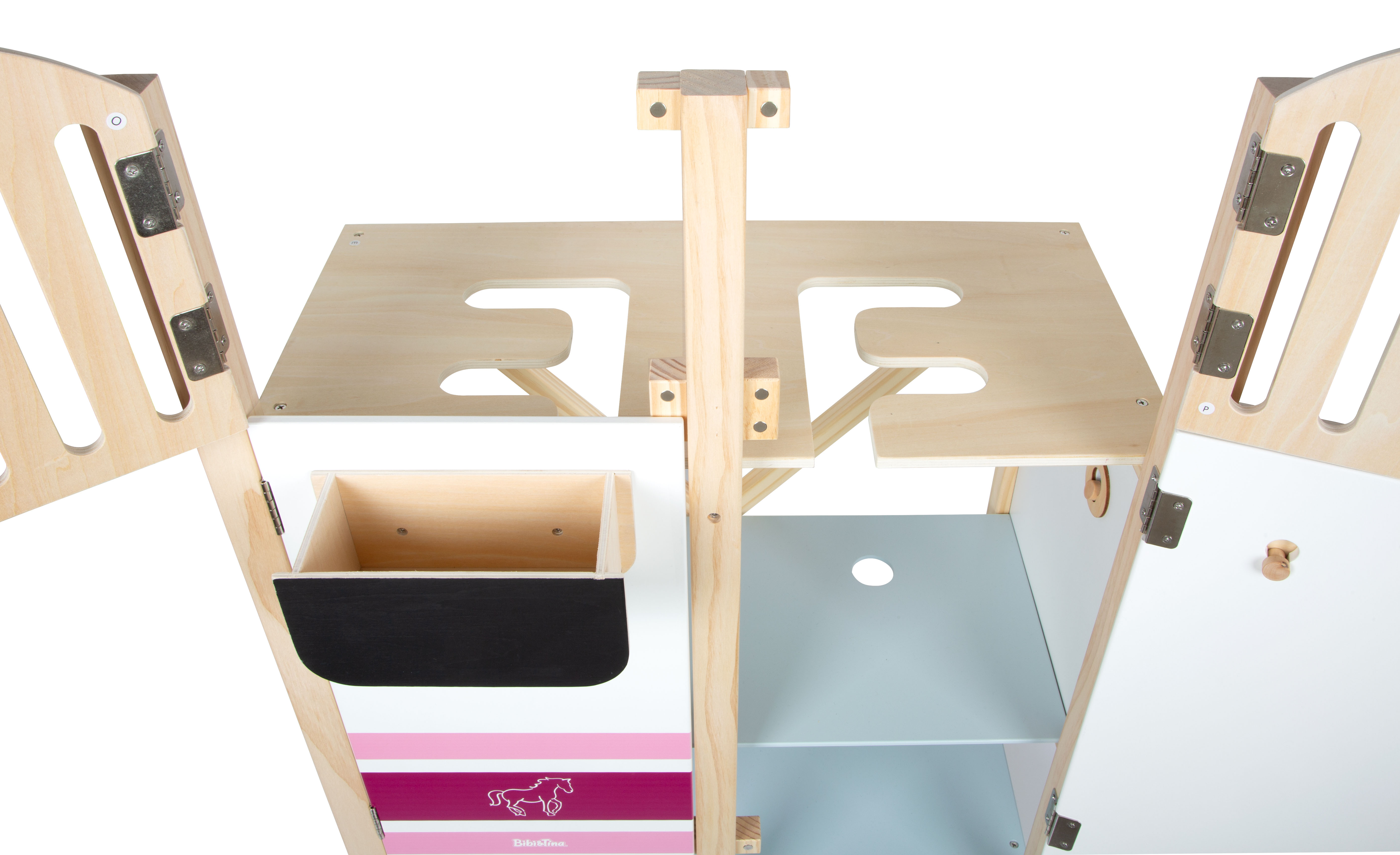 Bibi & Tina Hobby Horse Pferdestall mit Halterung für Steckenpferde