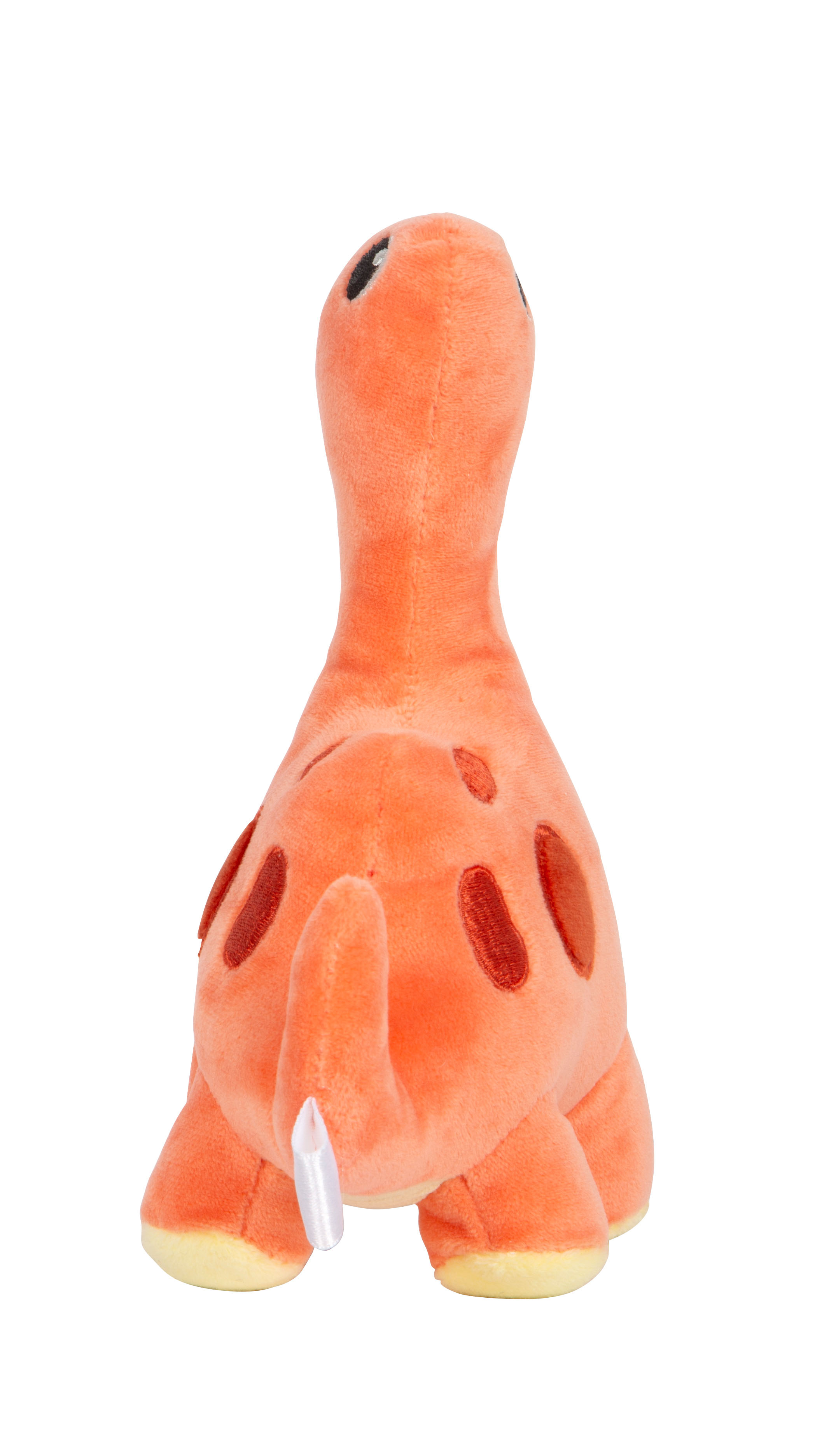 Rücken rotes Plüschtier Dino