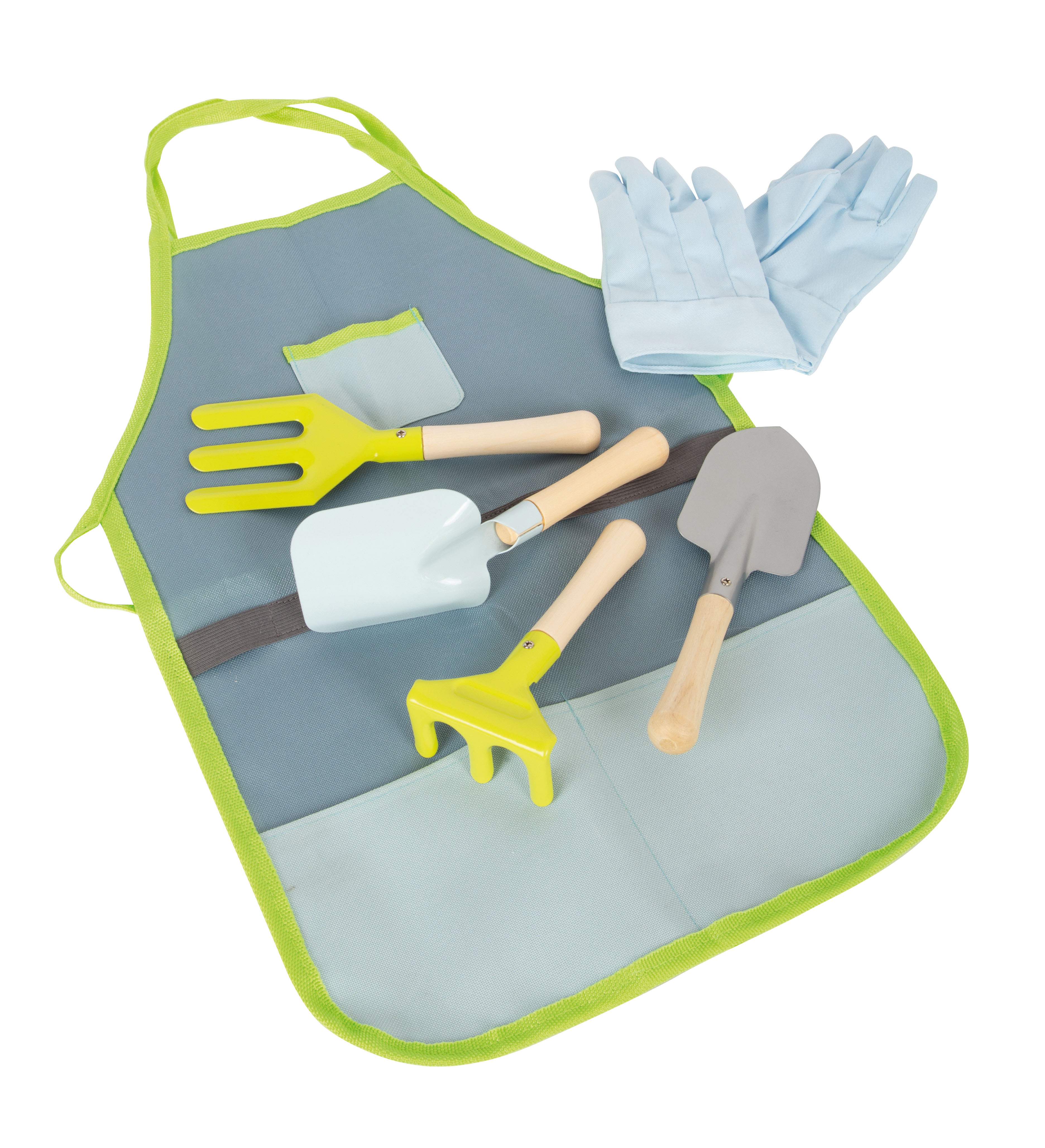 Gartenschürze mit Gartenwerkzeug für Kinder