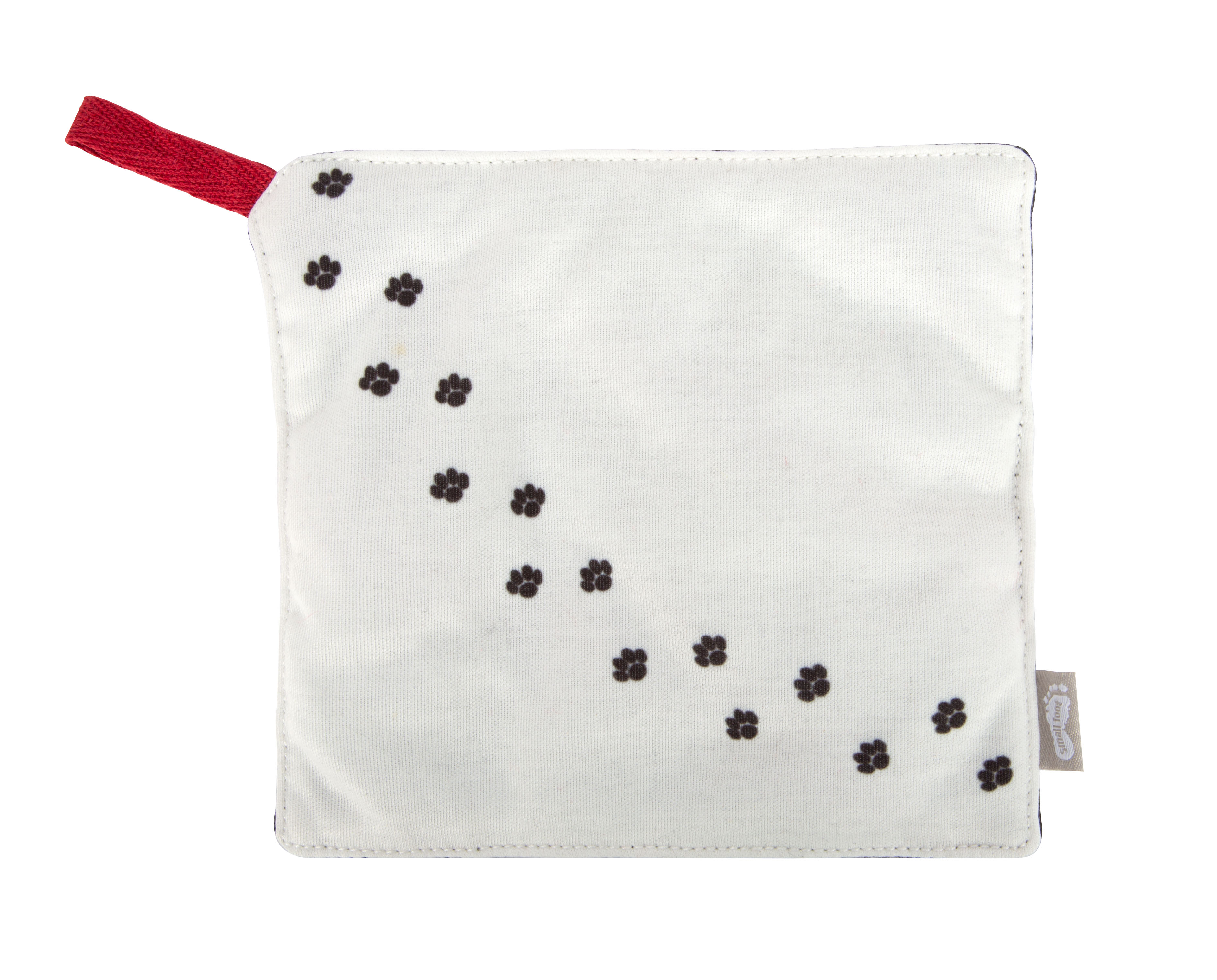 Pfotenabdruck Muster, Canvas-Tasche, Weiße Tasche, Roter Reißverschluss, Eckige Naht, Pillow, Kissen, Pfotenmuster, Weiß, Pfotenprint, Pillow, Kuschelhandtuch, Pfotenmuster, Weiß, Kuschelpads