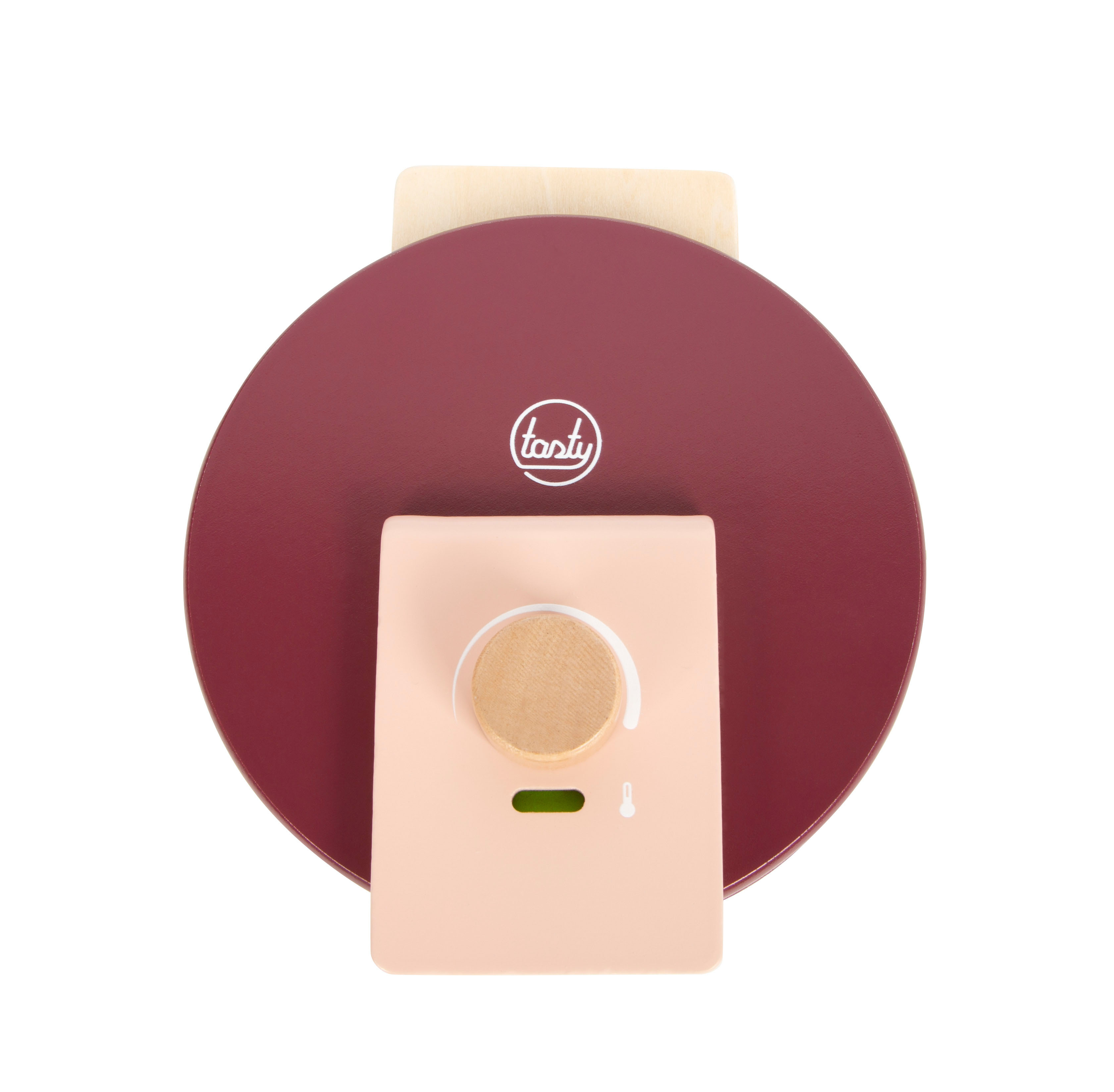 Teller, Teller mit Temperatur, Kochplatte, Rosa Beige, Tastenspitze