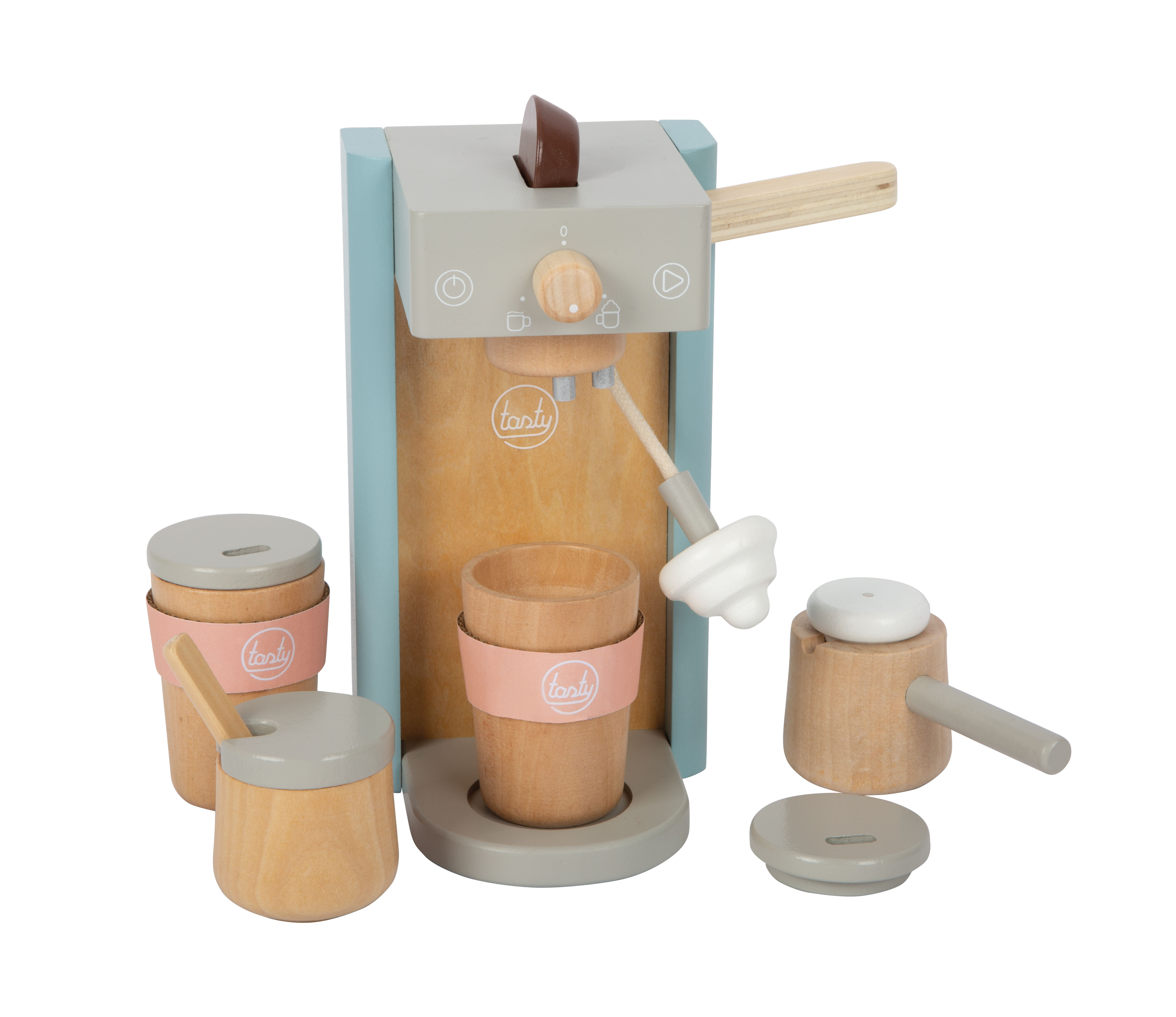 Kaffeemaschine mit Zubehör für Kinderküche