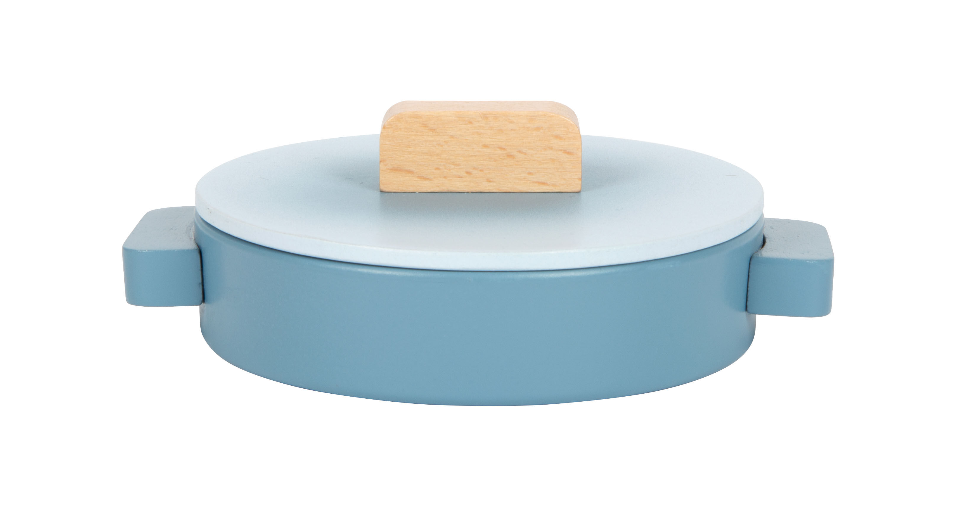 Kinderküche kompakt blau mit Topf Deckel
