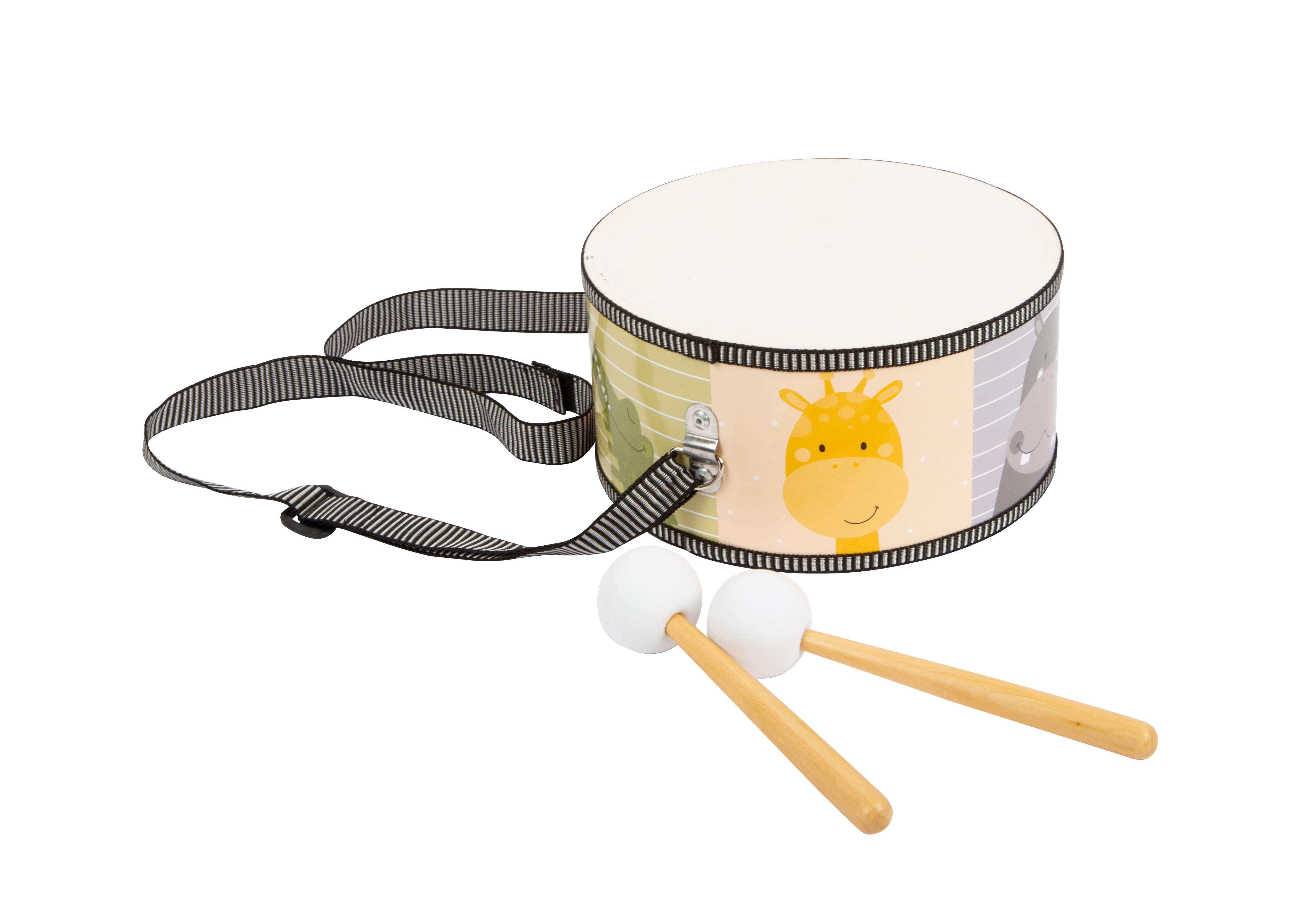 Niedliche Kindertrommel mit Tiermotiven