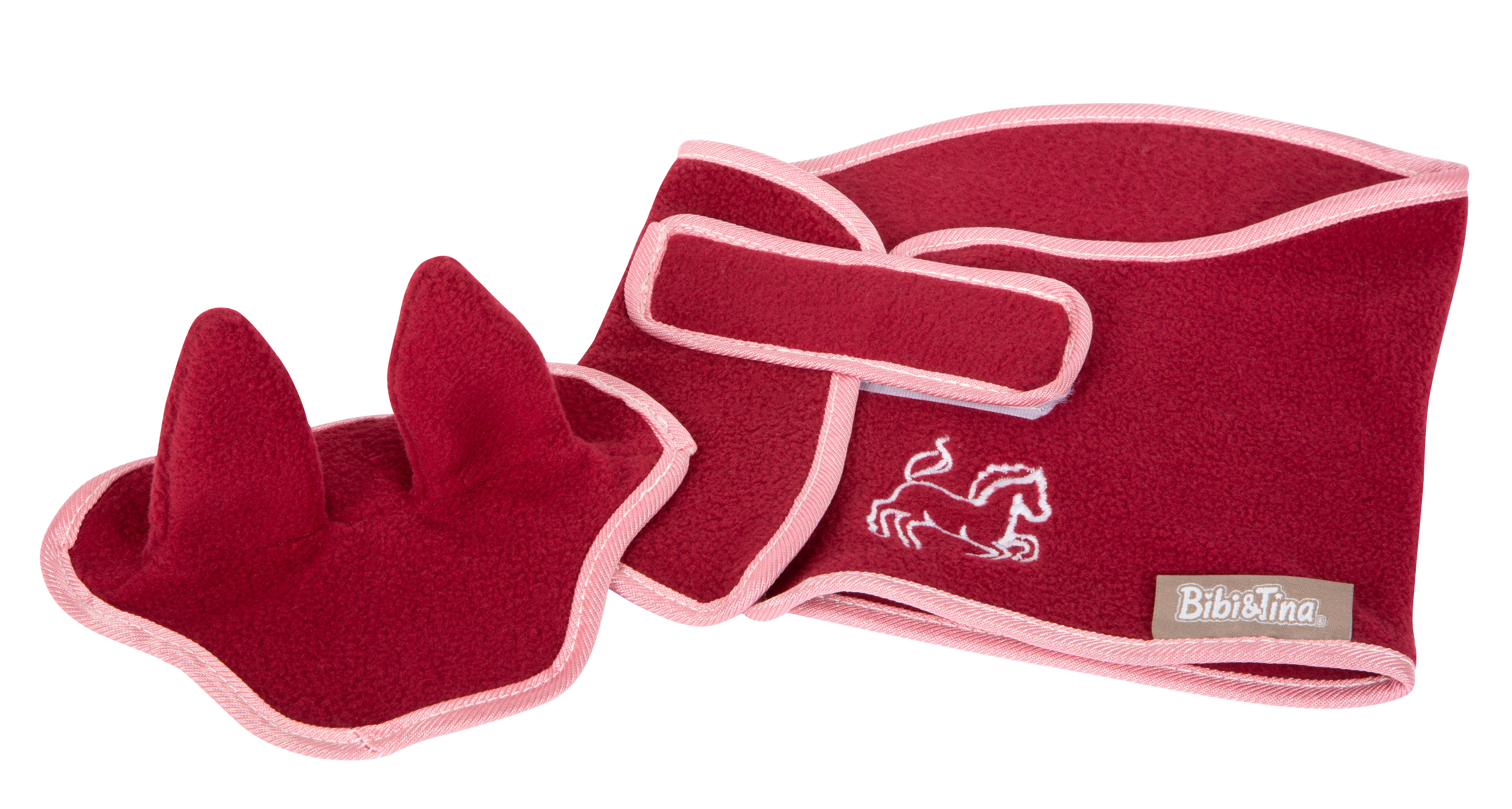 Bibi & Tina Hobby Horse Fliegenhaube Decke Sabrina in Pink und Rot