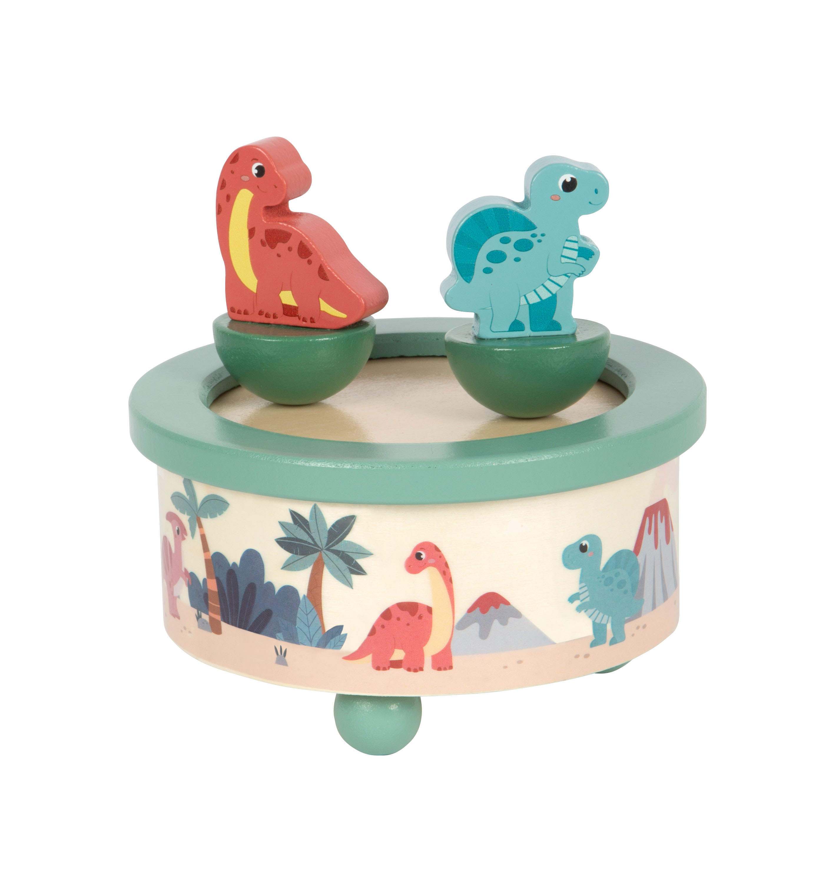 Spieluhr für Kinder mit Dinosaurier-Motiven