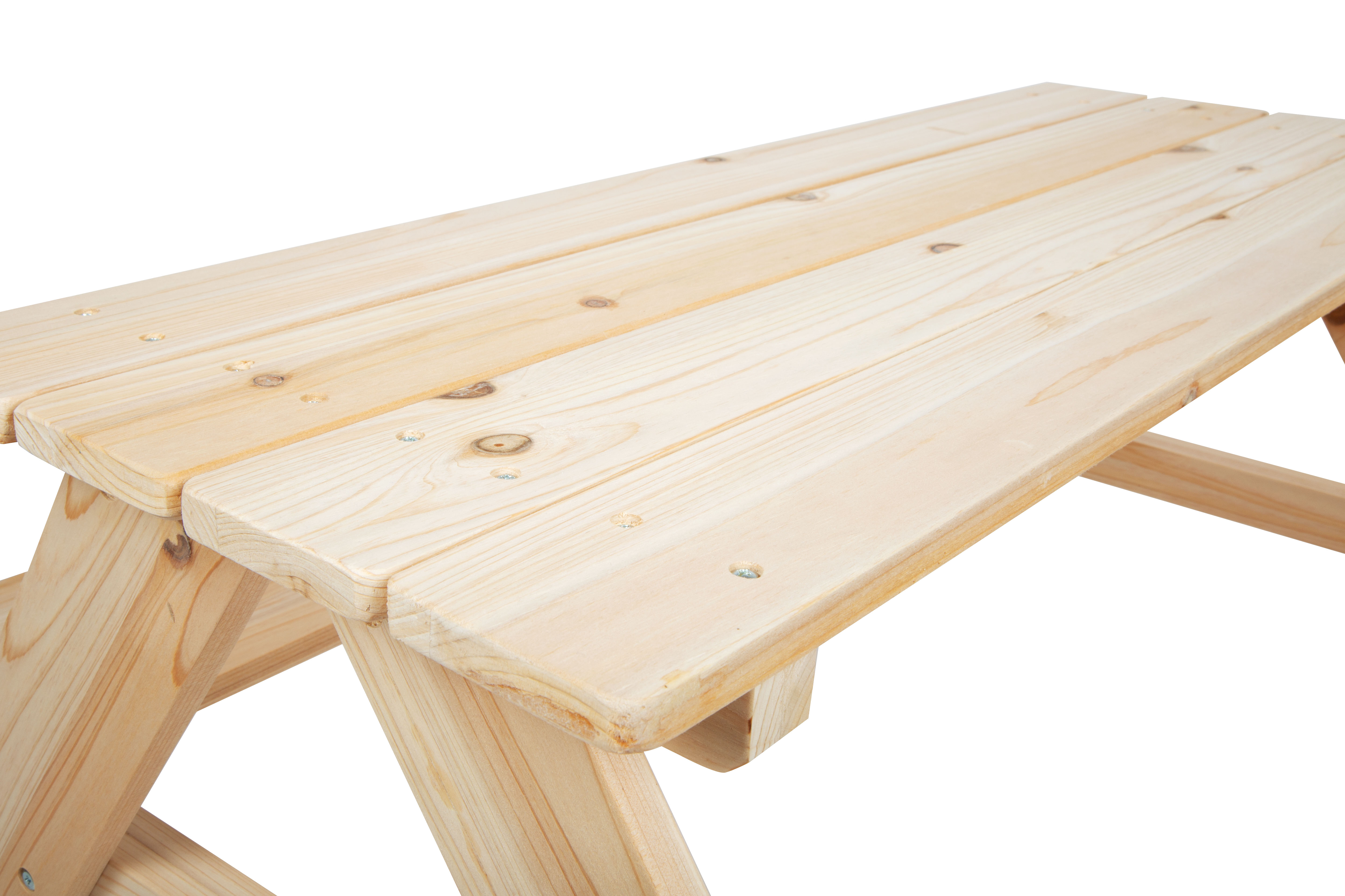 Tischfläche von Holz-Picknicktisch für Kinder