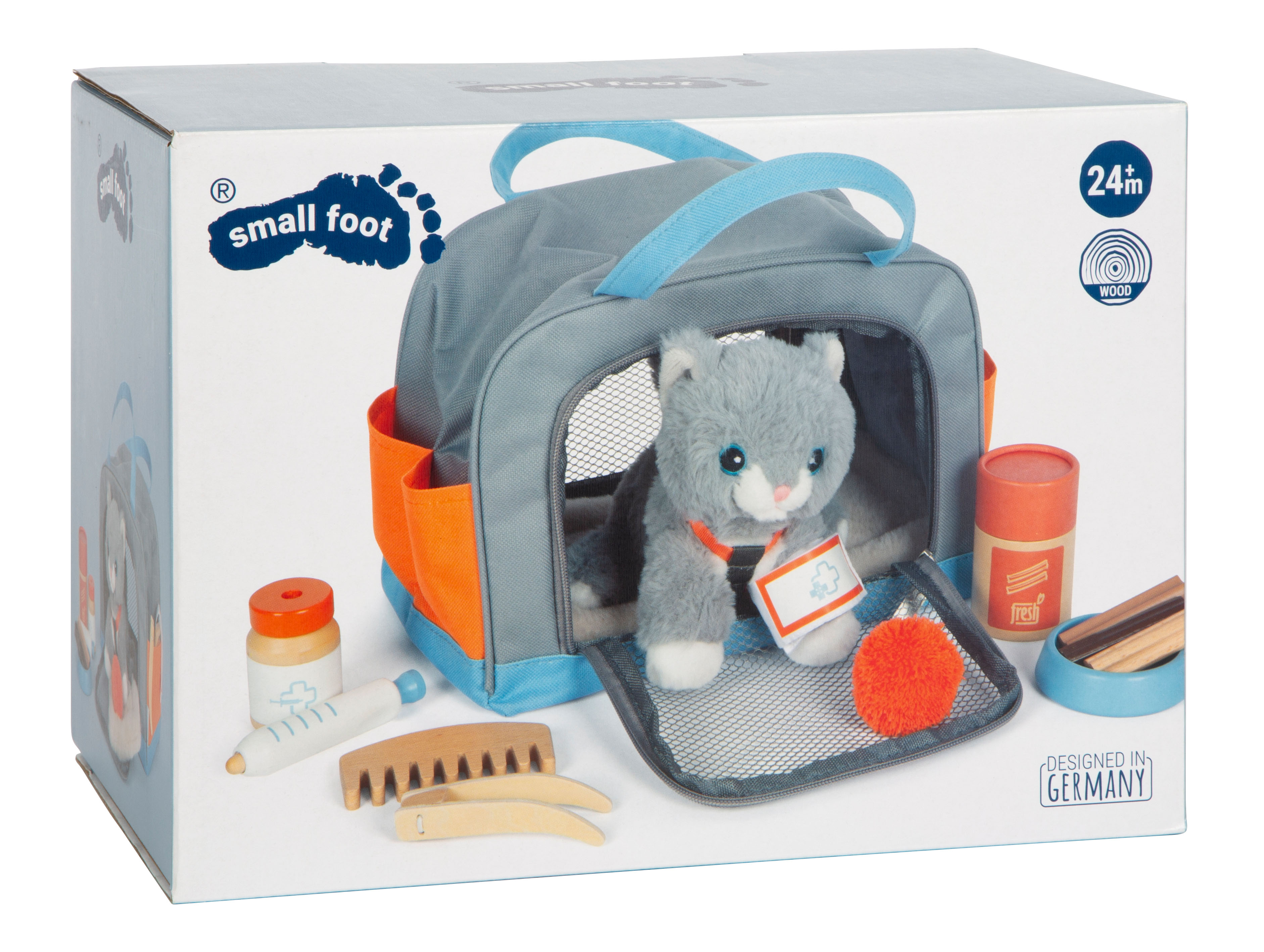 Katzen-Transporttasche mit Plüsch-Matte
