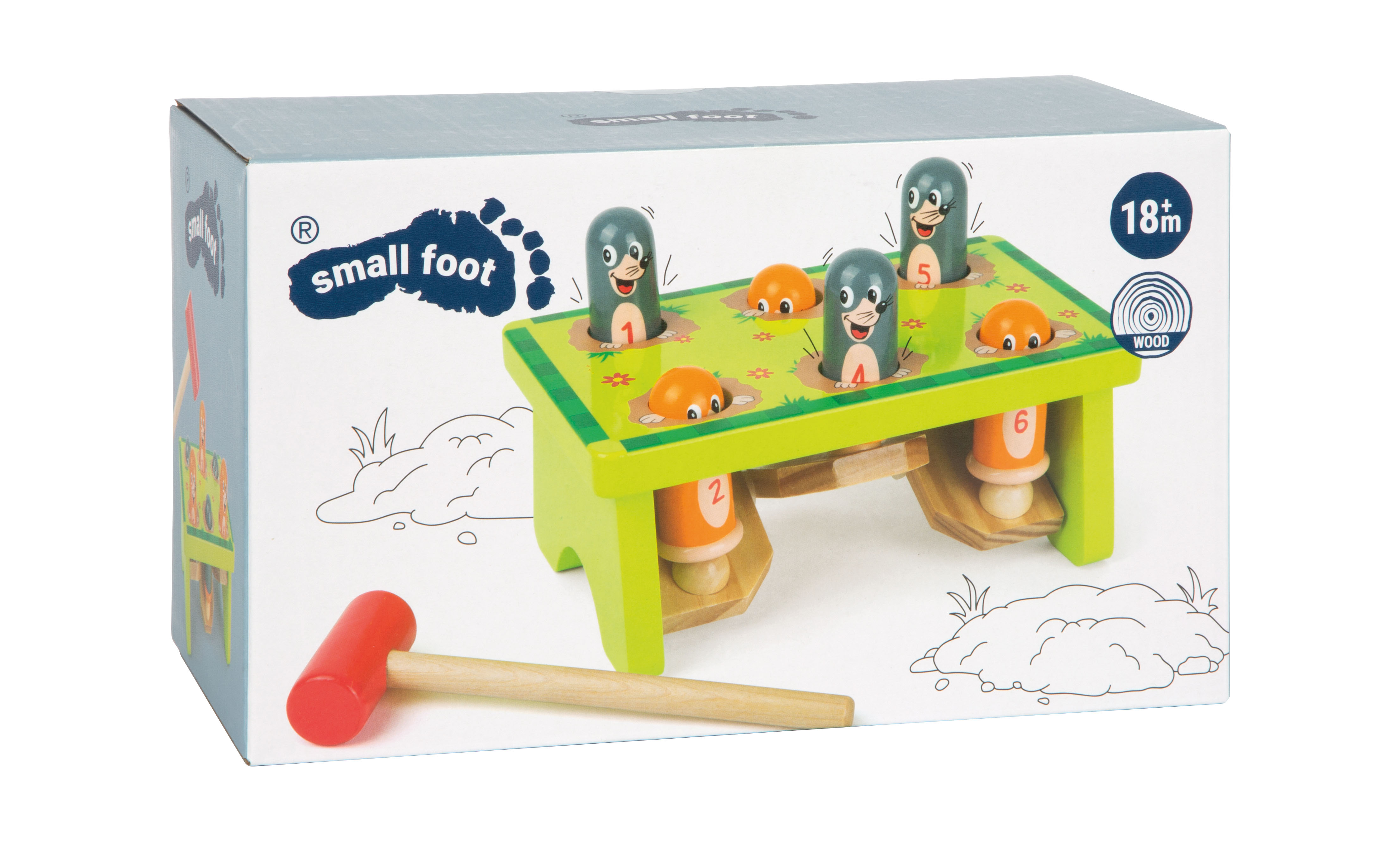 Klopfspiel Hau den Maulwurf für Kinder