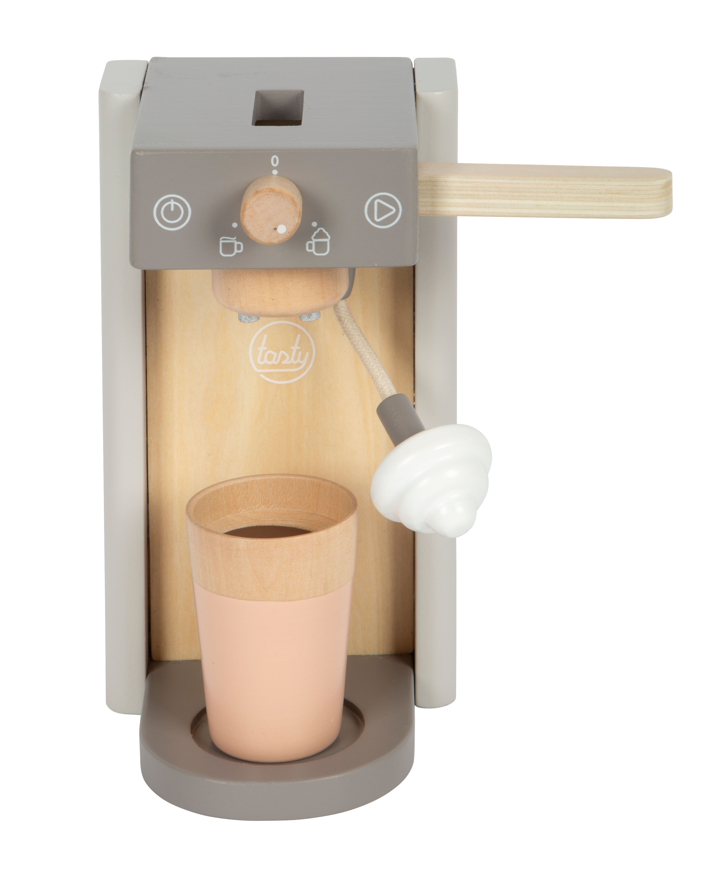 Kaffeemaschinen-Set grau Tasty mit Kaffee kochen