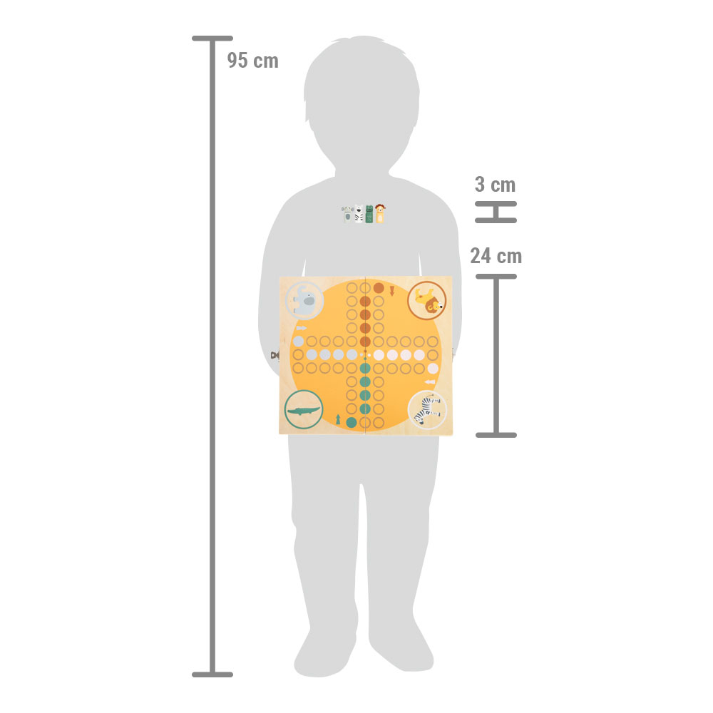 Safari-Spielfiguren in Holzbox