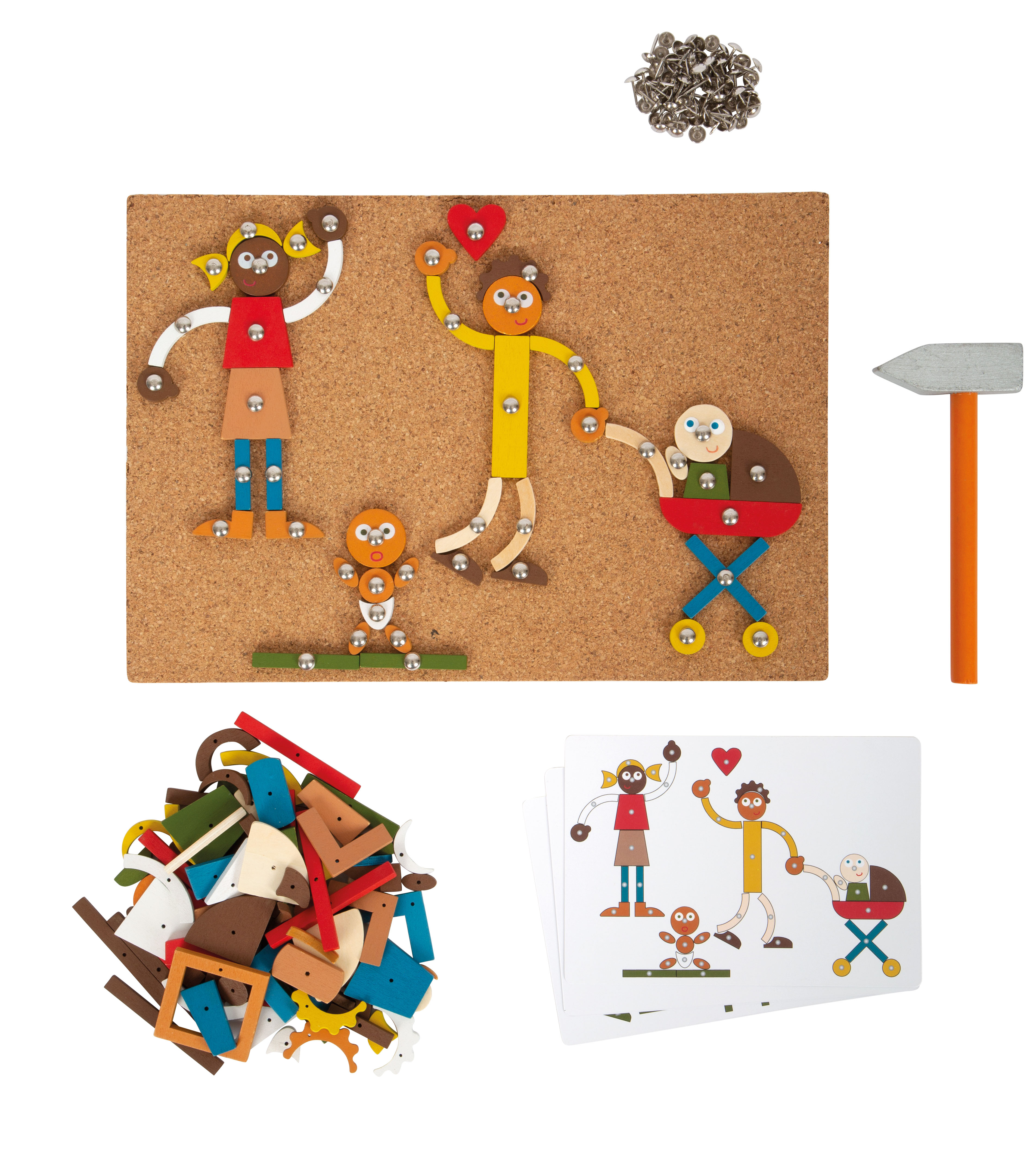 Bastel-Set aus Holz zum Hämmern für Kinder