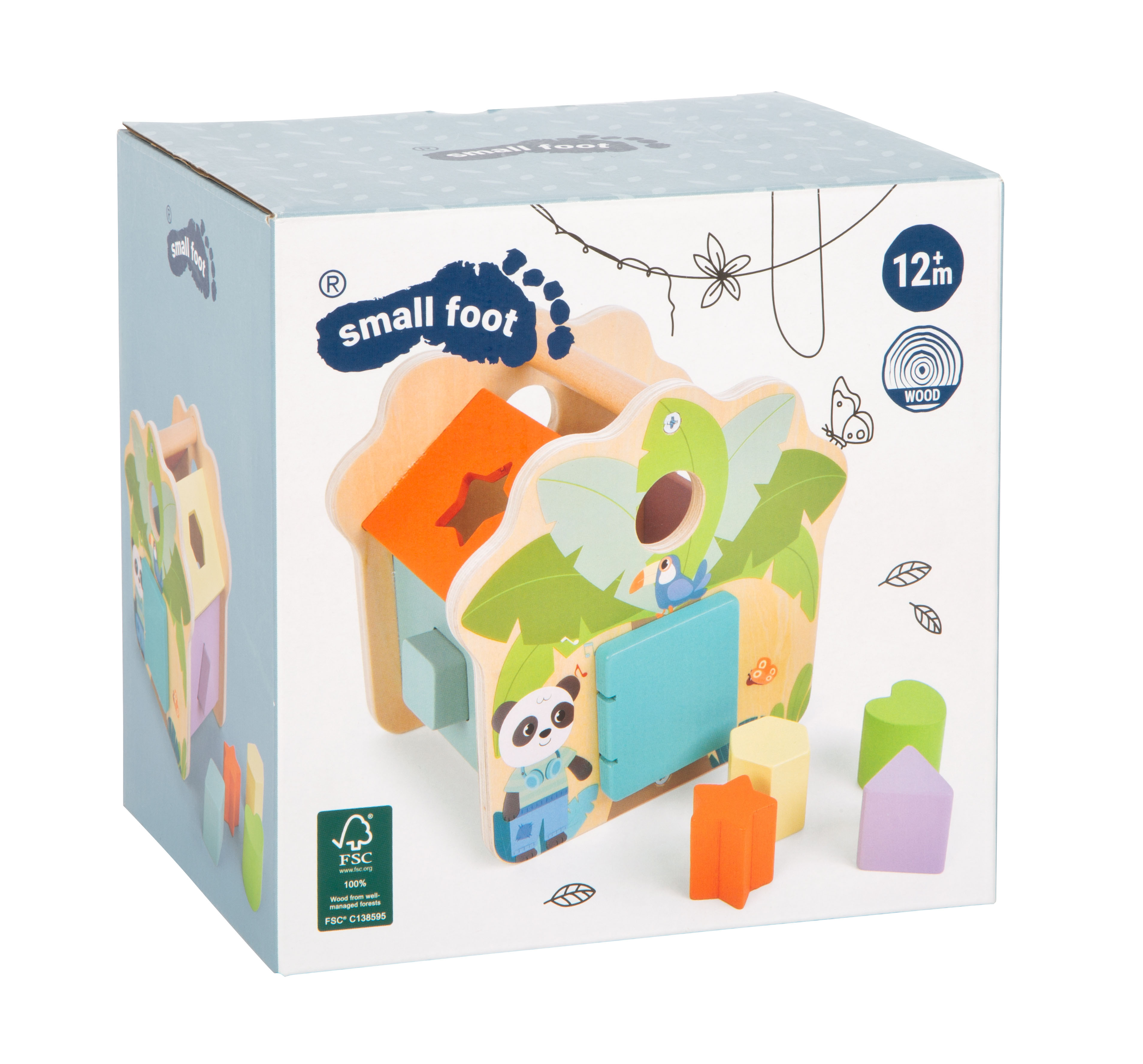 Verpackung Steckwürfel Haus Jungle Friends