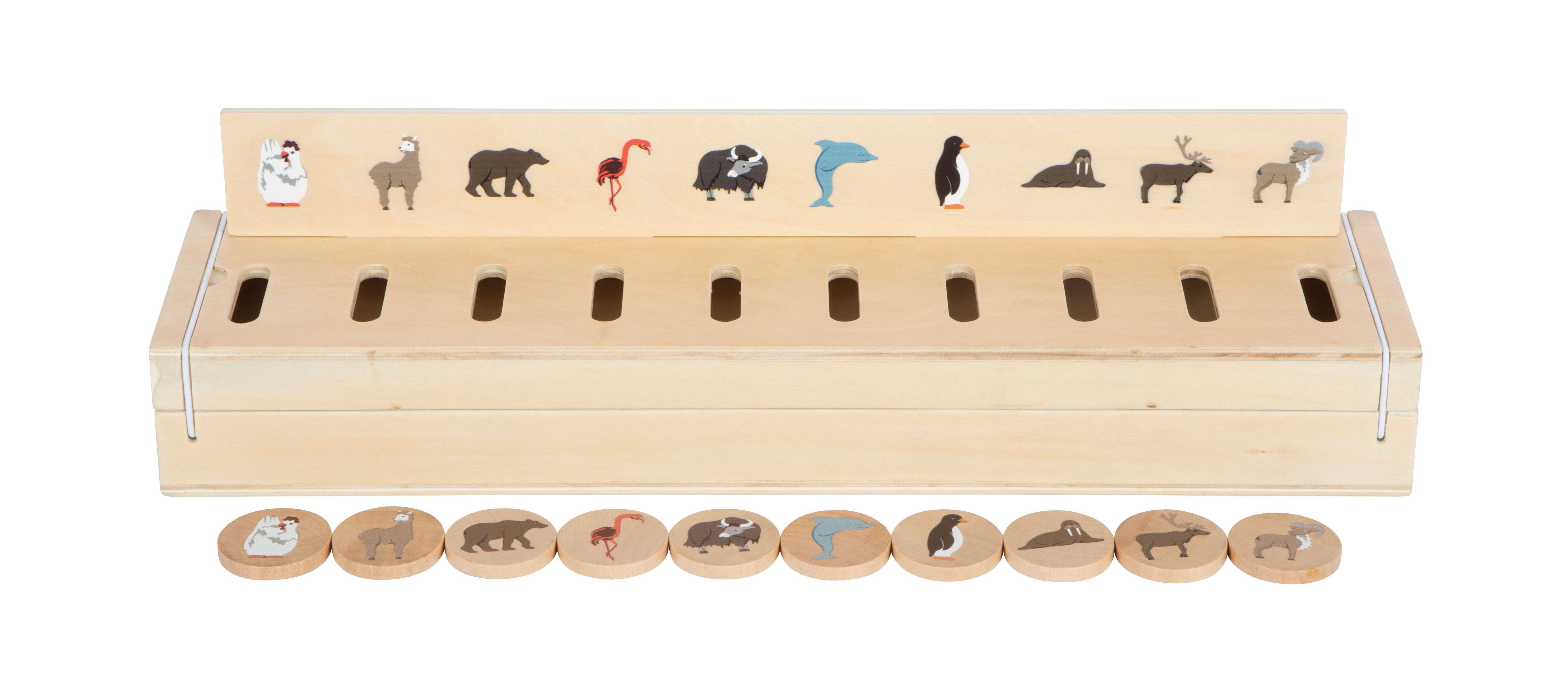 Bildersortierbox mit Tier-Motiven