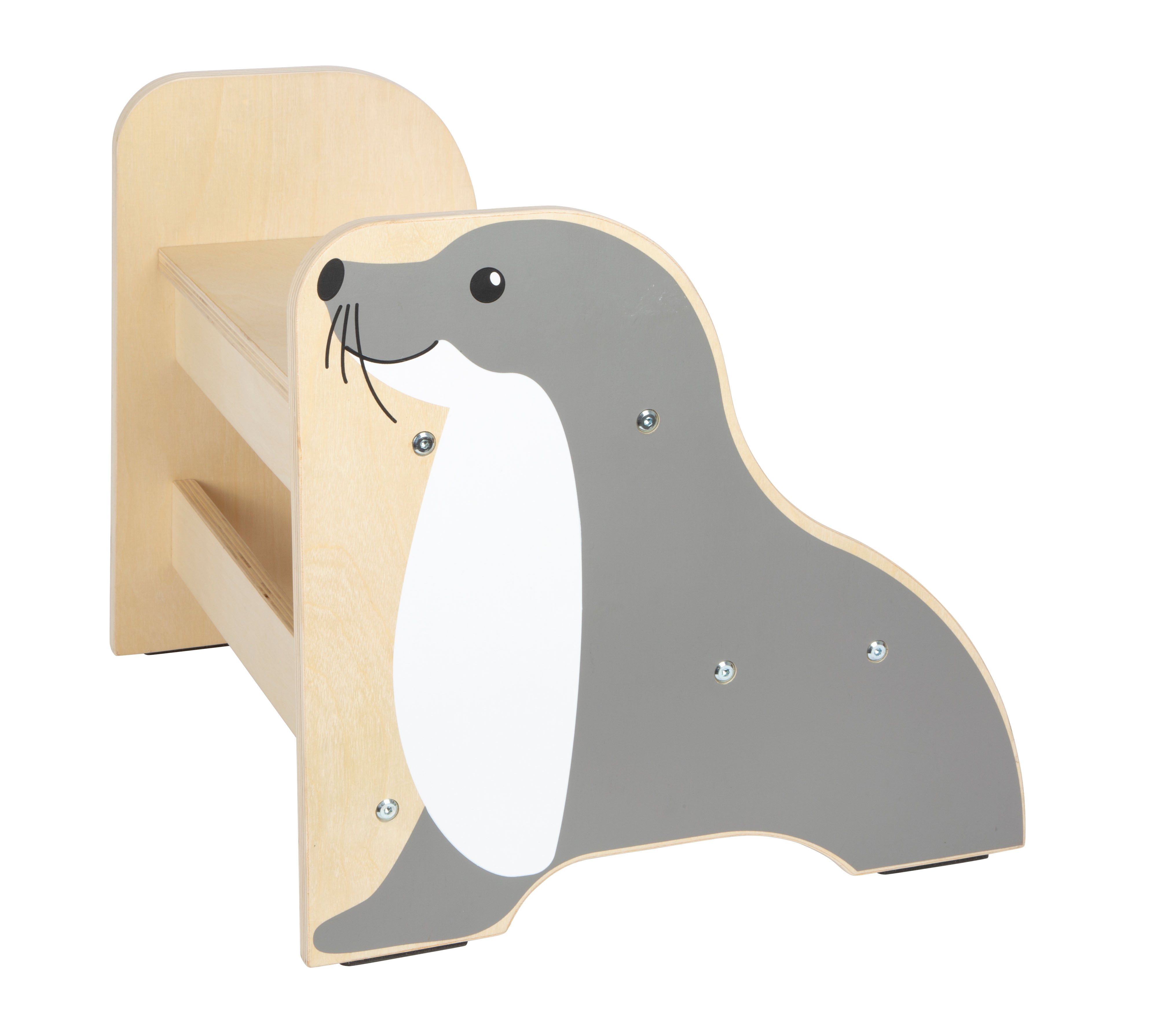 Tritthocker im Seehund-Design