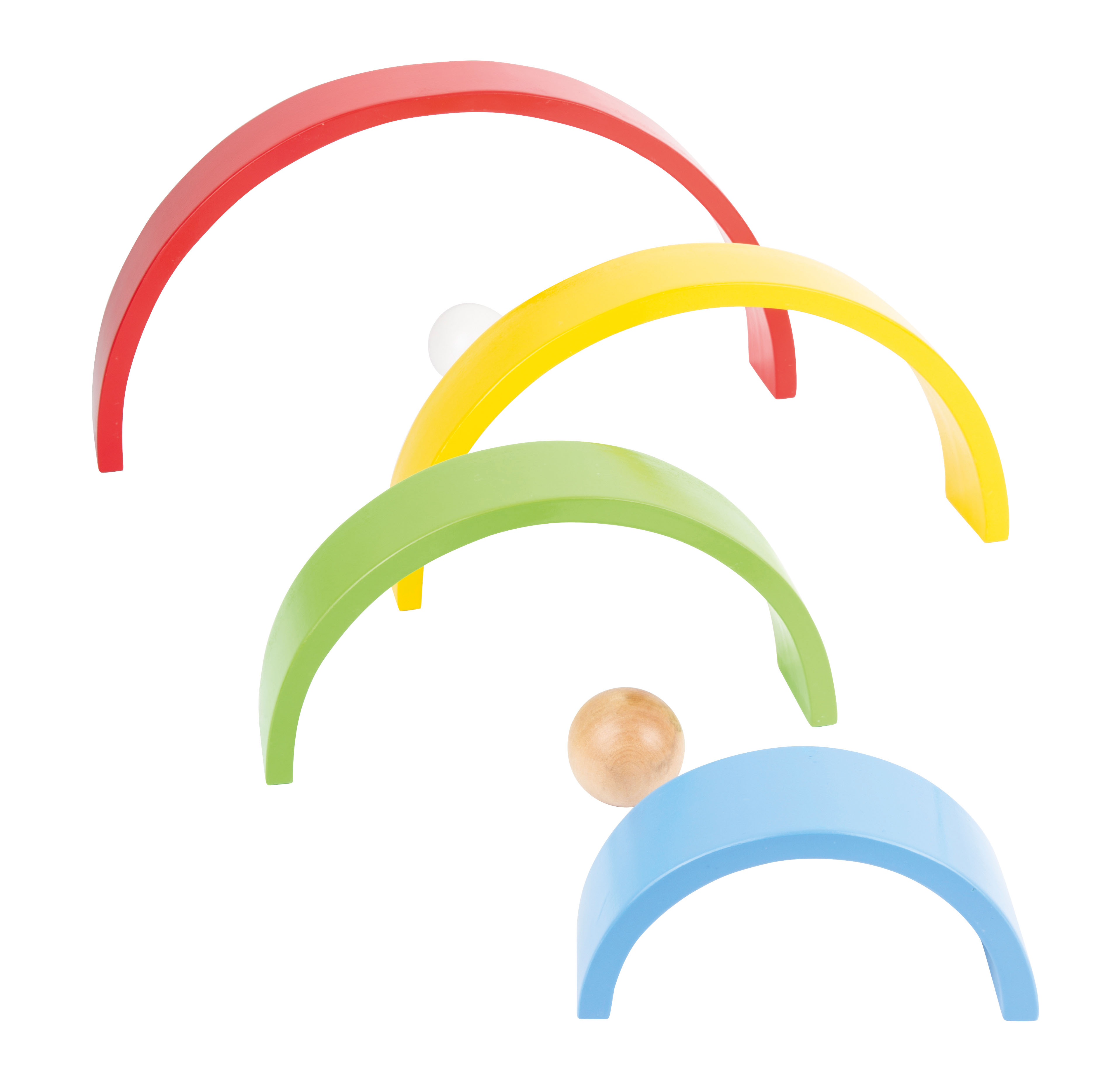 Holzbausteine Regenbogen XL für Kinder