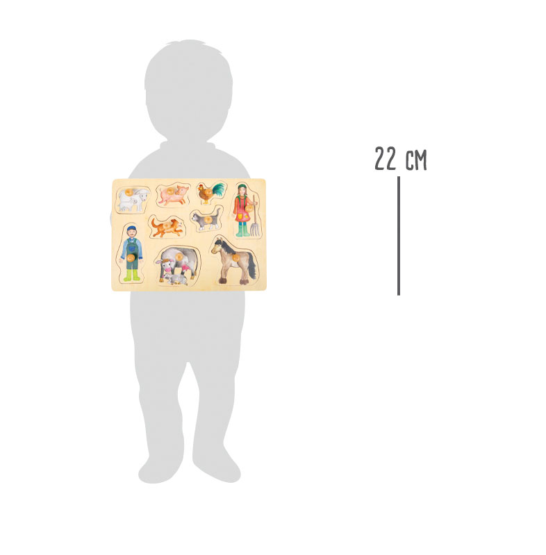 Setzpuzzle Bauernhof & Landleben für Kinder
