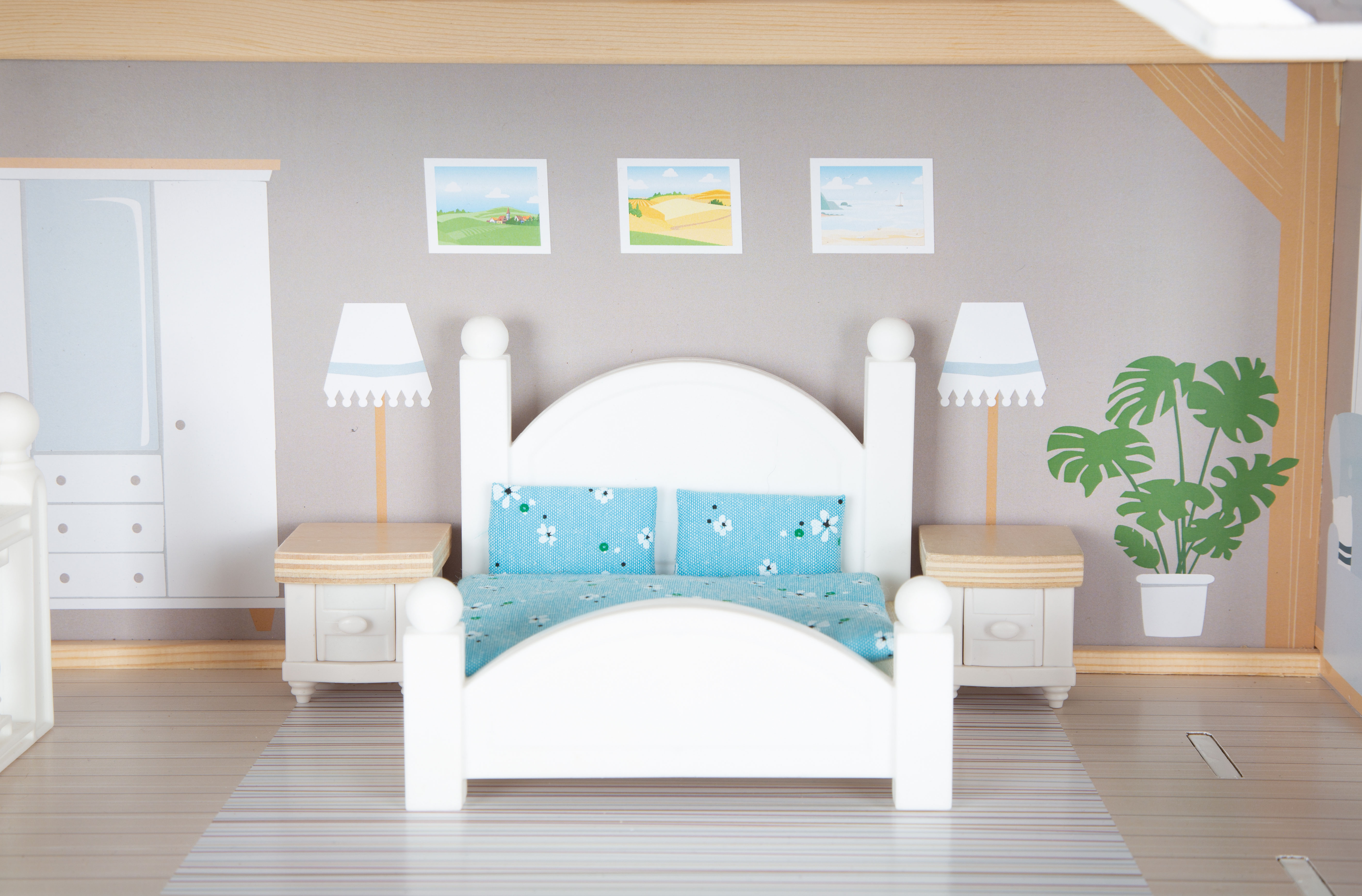 Puppenhaus Stadtvilla für Kinder