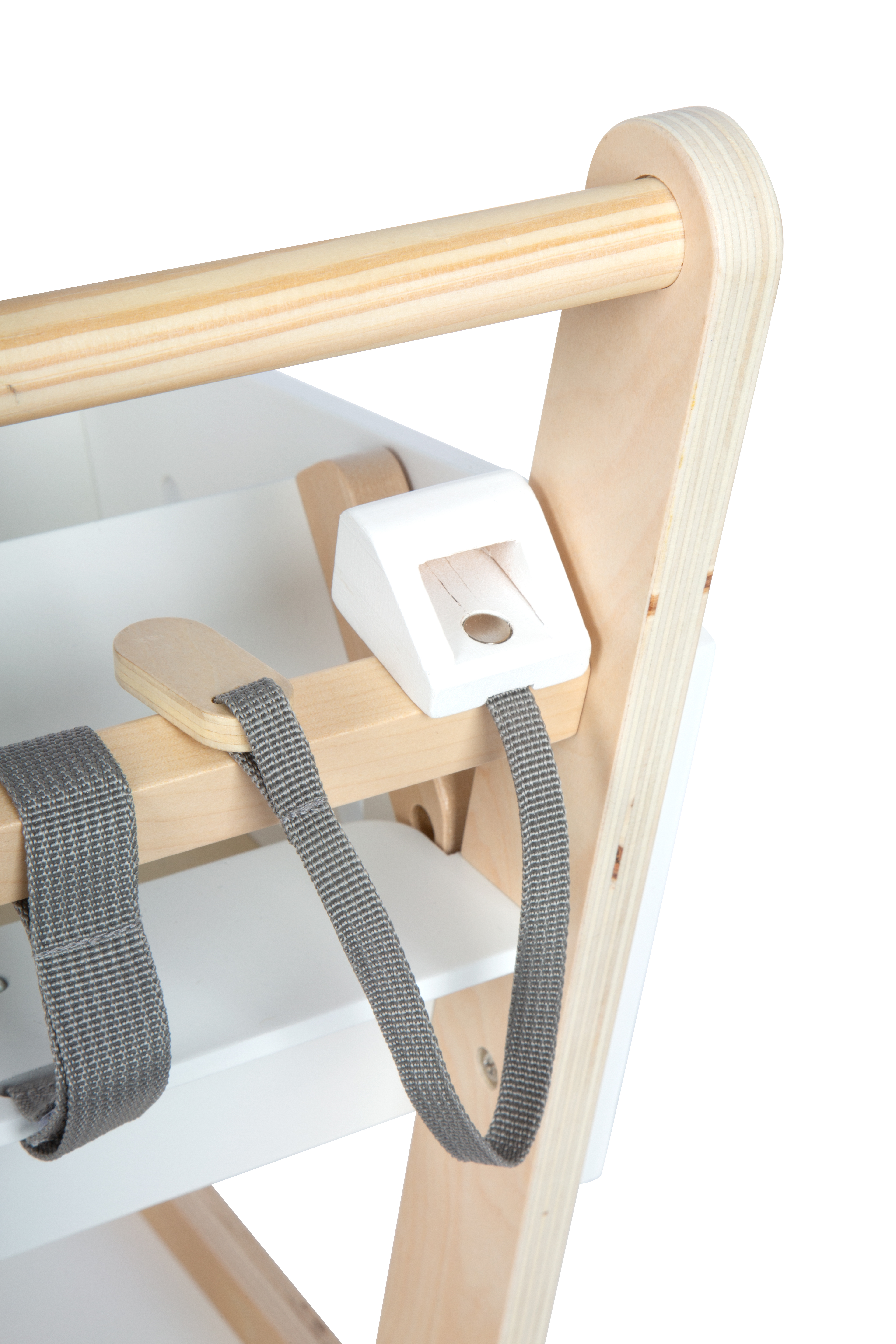 Einkaufswagen aus Holz „fresh“ mit magnetischem Einkaufschip