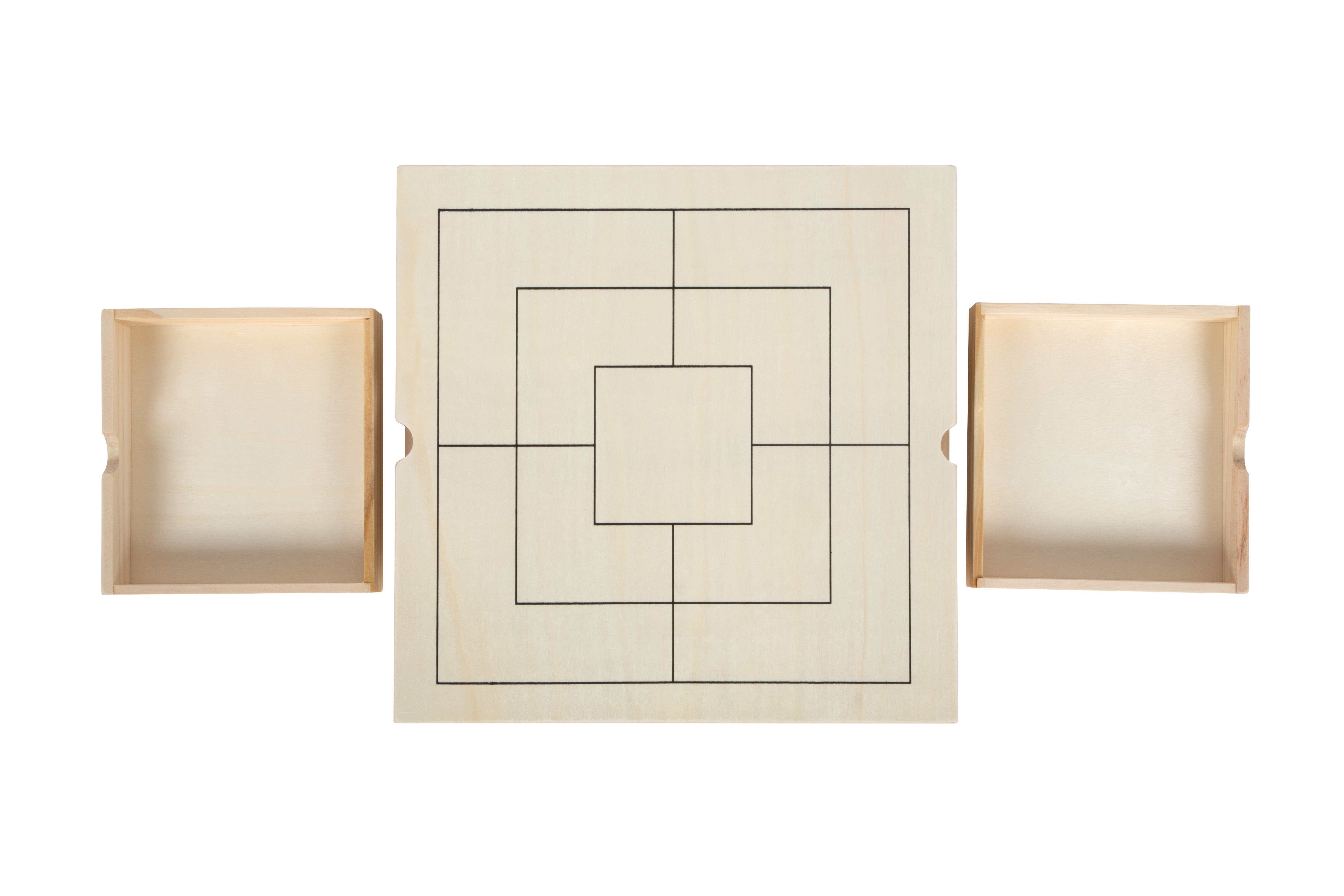 Spiele-Set Schach, Dame & Mühle für Kinder