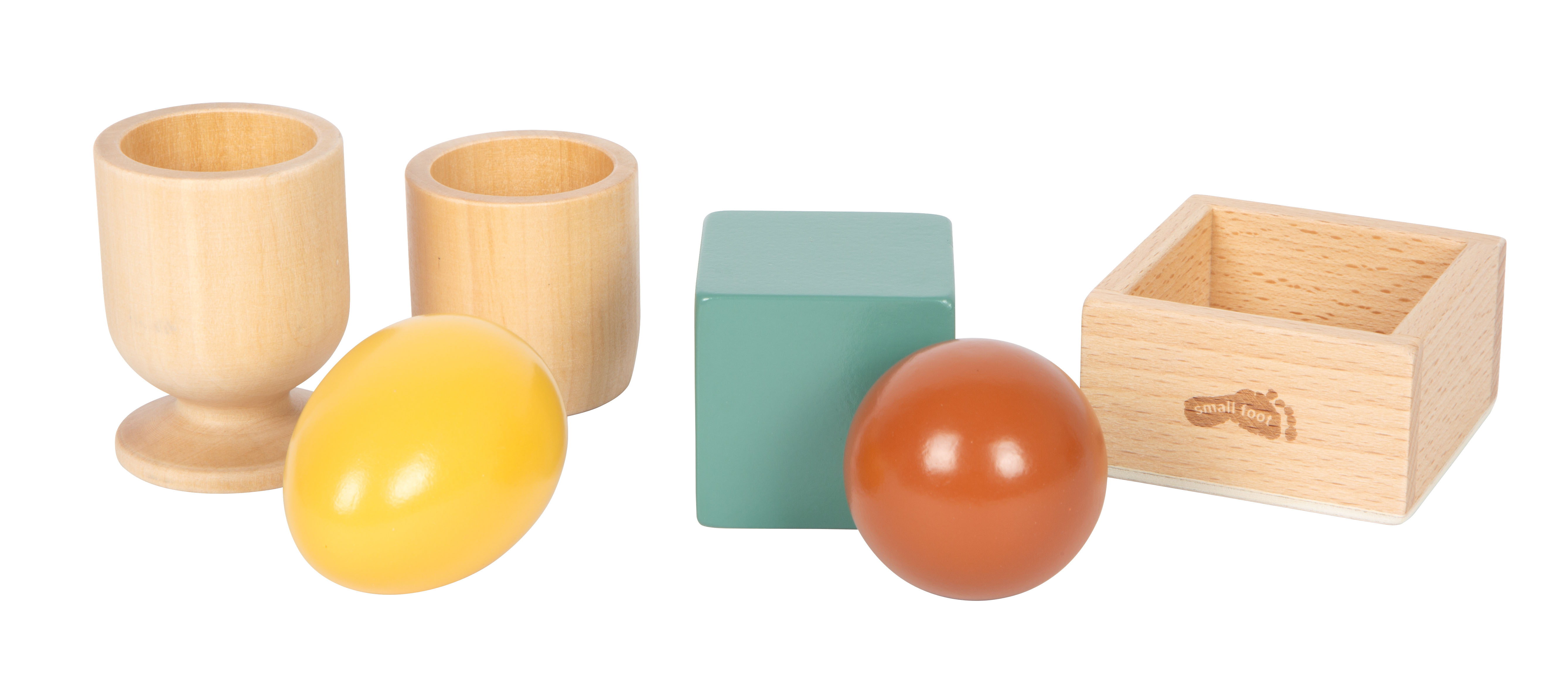 Montessori Sortierspiel mit verschiedenen Formen zum Sortieren