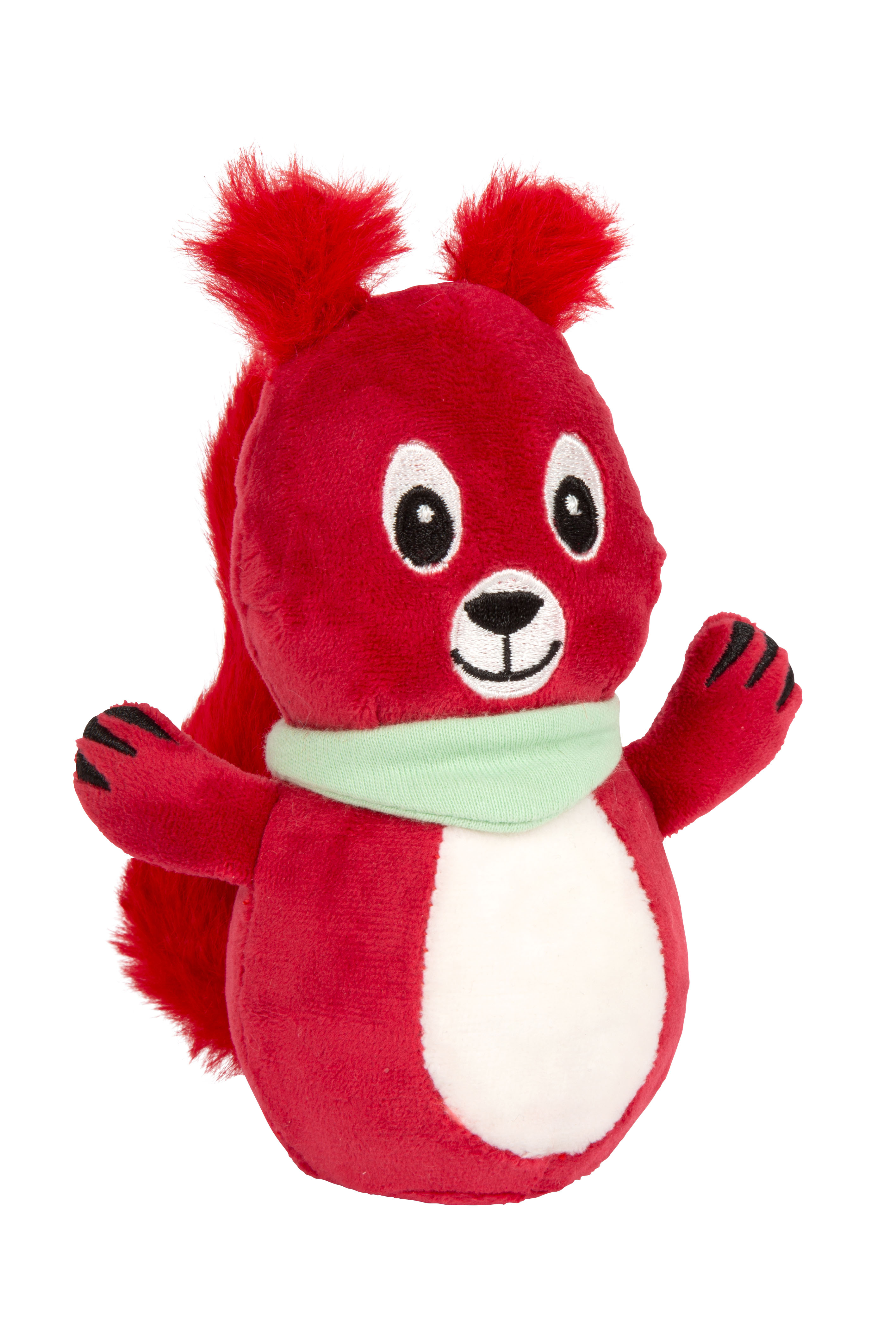 Plüschtier, Eichhörnchen, roter Hamster, Kuscheltier, rot-weiß, Plüsch, Kuscheltier, Eichhörnchen, rot, Schal